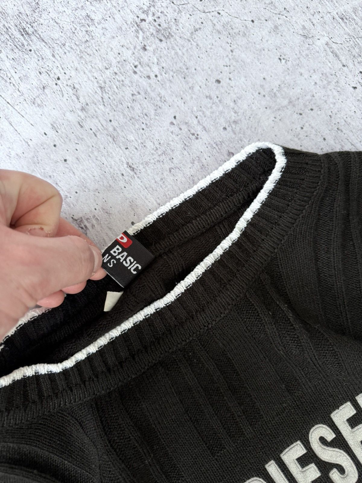 Diesel × Vintage Diesel Vintage Big Logo Y2K Sweater Size US XL / EU 56 / 4 - 9 Thumbnail