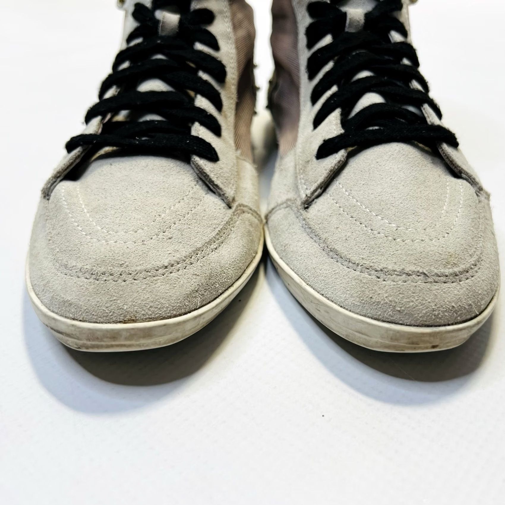 Diesel DIESEL Daily Kick Sneakers Women's High Top Black Cow Leather Rivets Logo Vintage EU 39 Top Trainers Size M / US 6-8 / IT 42-44 - 6 Thumbnail