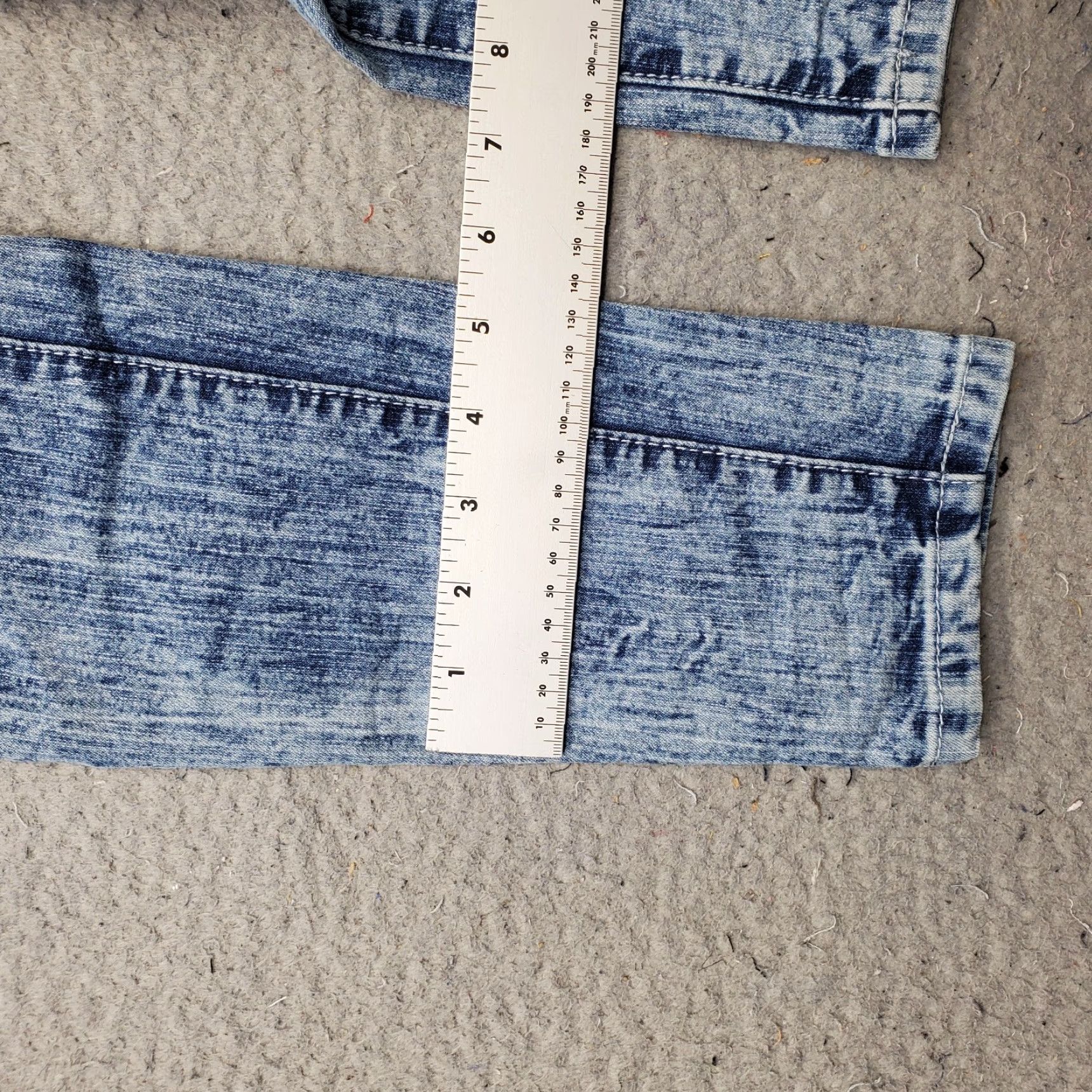 Vintage Rampage Jeans Women's 3 Multi Denim Stretch Acid Wash Streetwear Skinny Leg Jeans Size 26" / US 2 / IT 38 - 5 Thumbnail