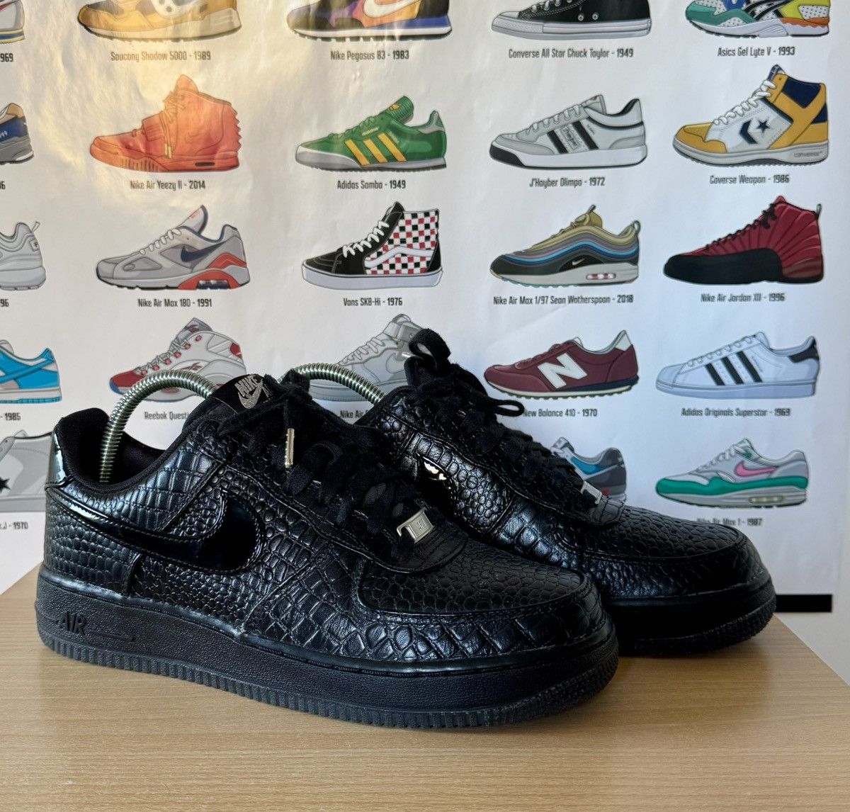 Nike Nike air force 1 Black Croc Size US 10 / IT 40 - 1 Thumbnail