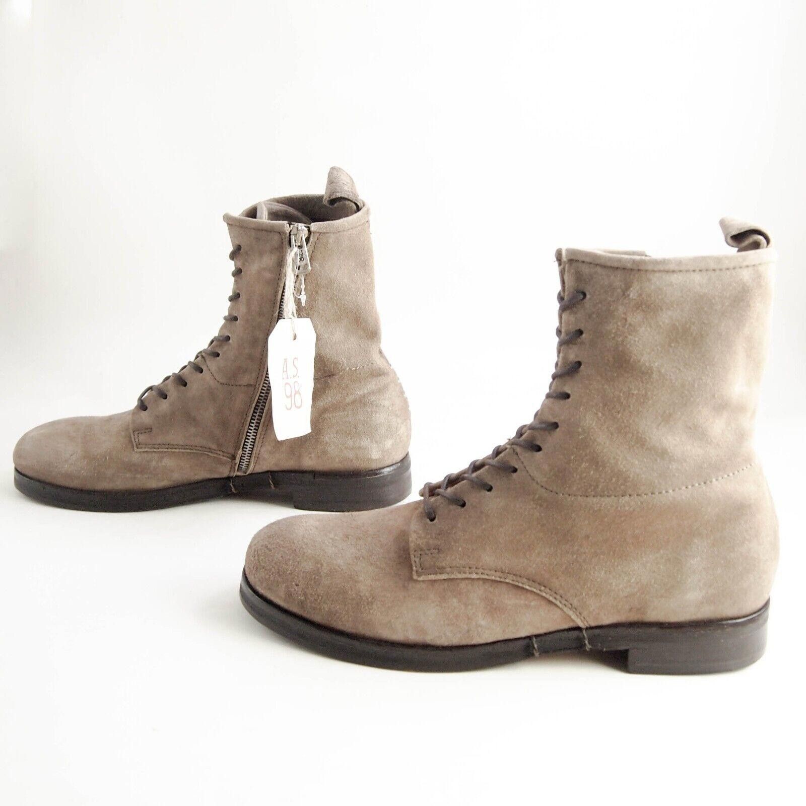Designer AS98 Combat Boots Brown Suede Size US 10.5 EU 43.5 Size US 10.5 / EU 43-44 - 2 Thumbnail