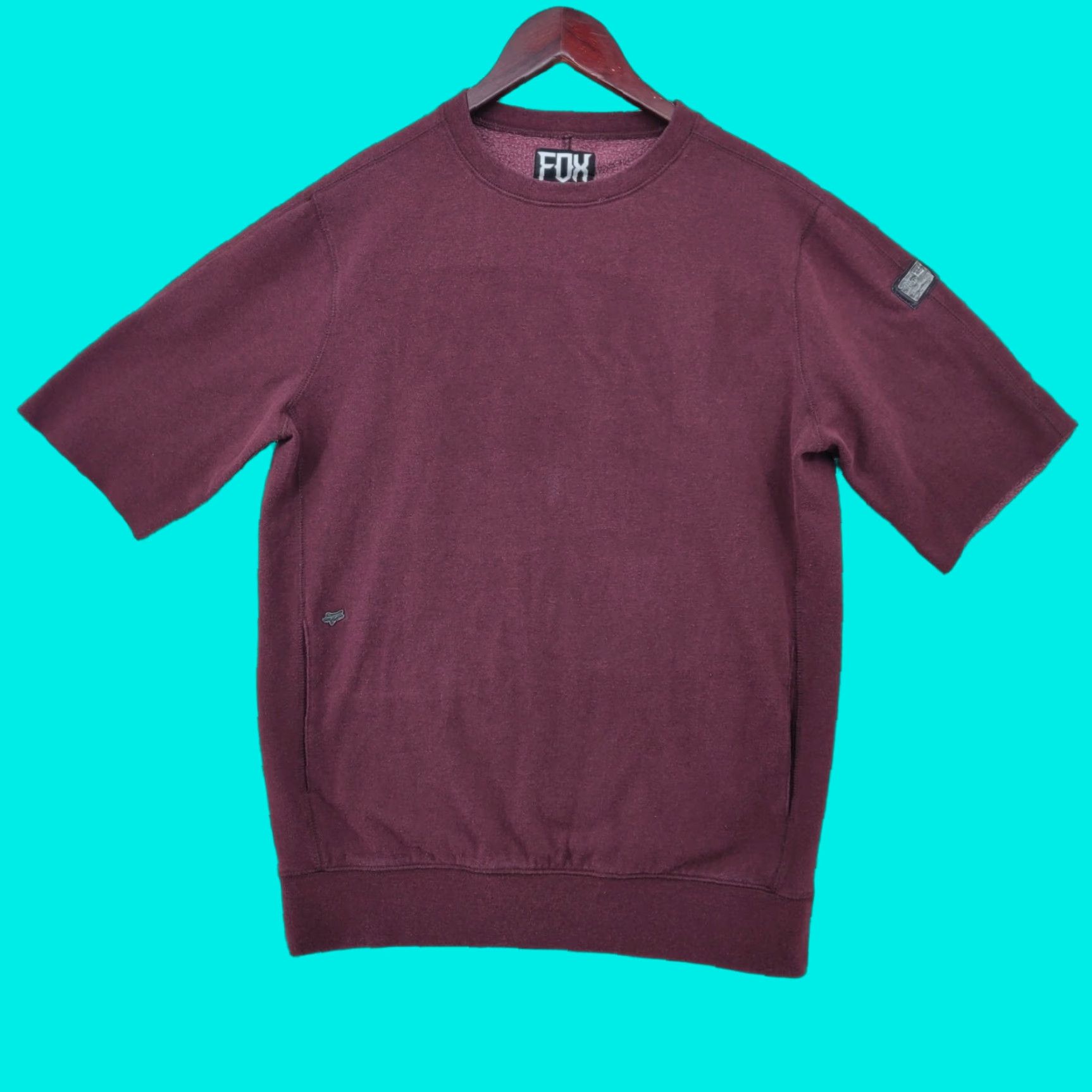 Fox Racing Fox Sweatshirt Mens M Red Short Sleeve Slim Fit Pullover Pockets Crew Neck Logo 90s Outdoor Sports Casual Ready to Ship Size US M / EU 48-50 / 2 - 1 Thumbnail