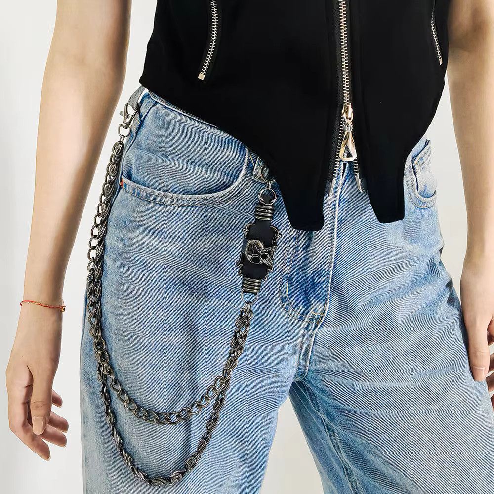 Jewelry Hip-hop Punk Pants Waist Chain Retro Accessories Size ONE SIZE - 8 Thumbnail