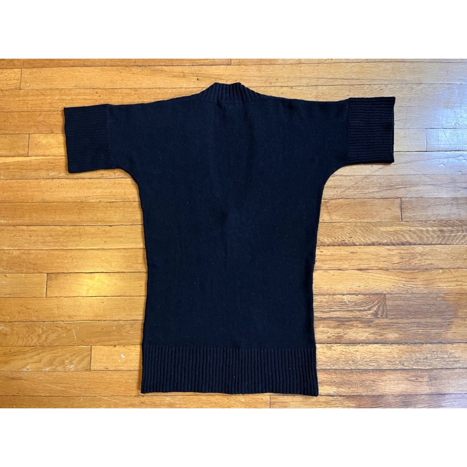 Vintage Hayden 100% Cashmere Sweater Women’s M Black Short Sleeve Shirt Size M / US 6-8 / IT 42-44 - 6 Thumbnail