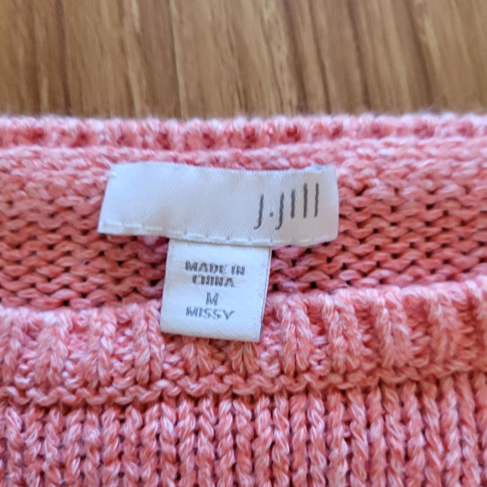 J. Jill J. Jill Sweater Shirt Top Womens Medium Pink Knit Classic Long Sleeve Round Neck Tight Knit Pullover Size M / US 6-8 / IT 42-44 - 4 Thumbnail