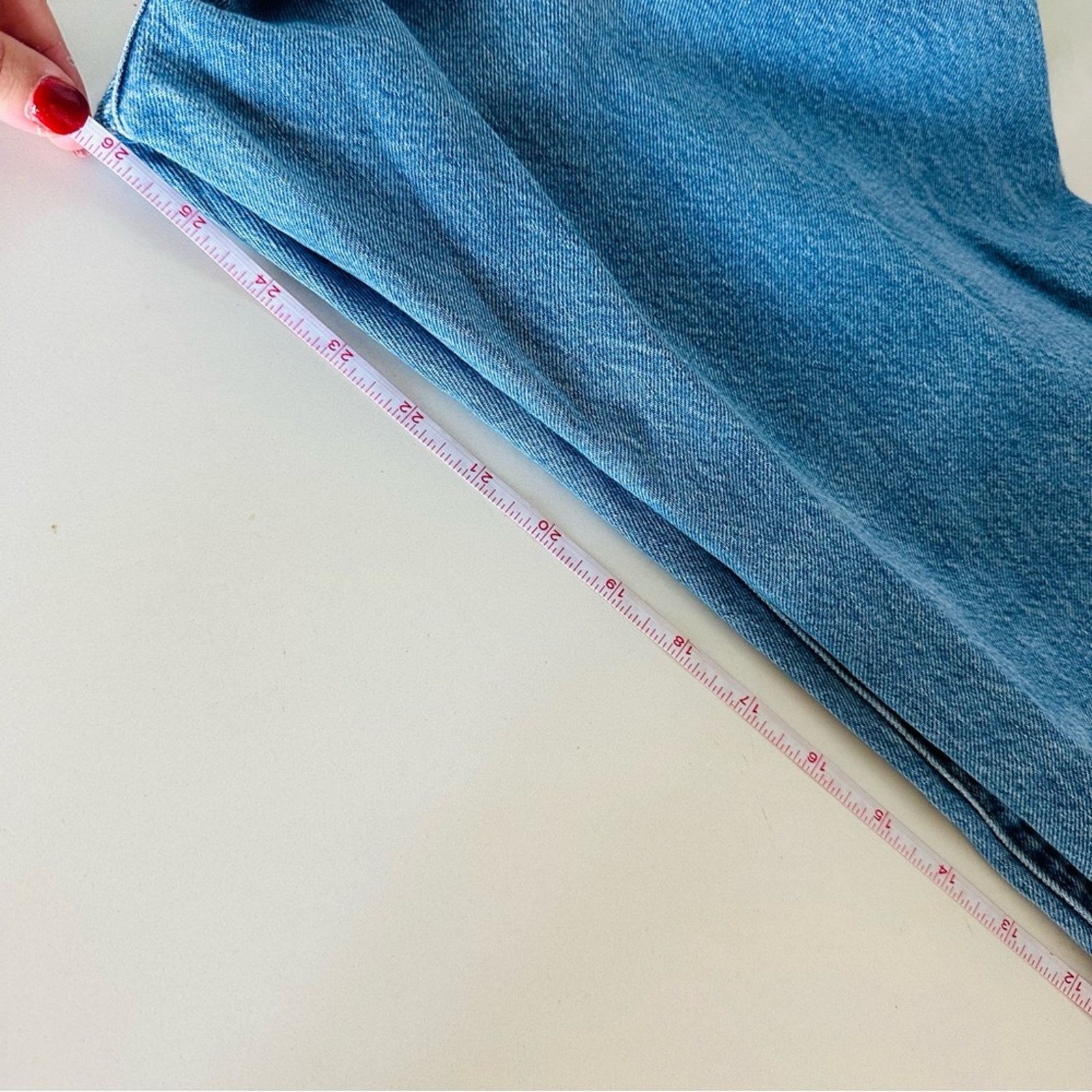 Gap GAP Boyfriend Distressed Straight Leg Blue Ankle Denim Jeans Size 28" / US 6 / IT 42 - 9 Thumbnail