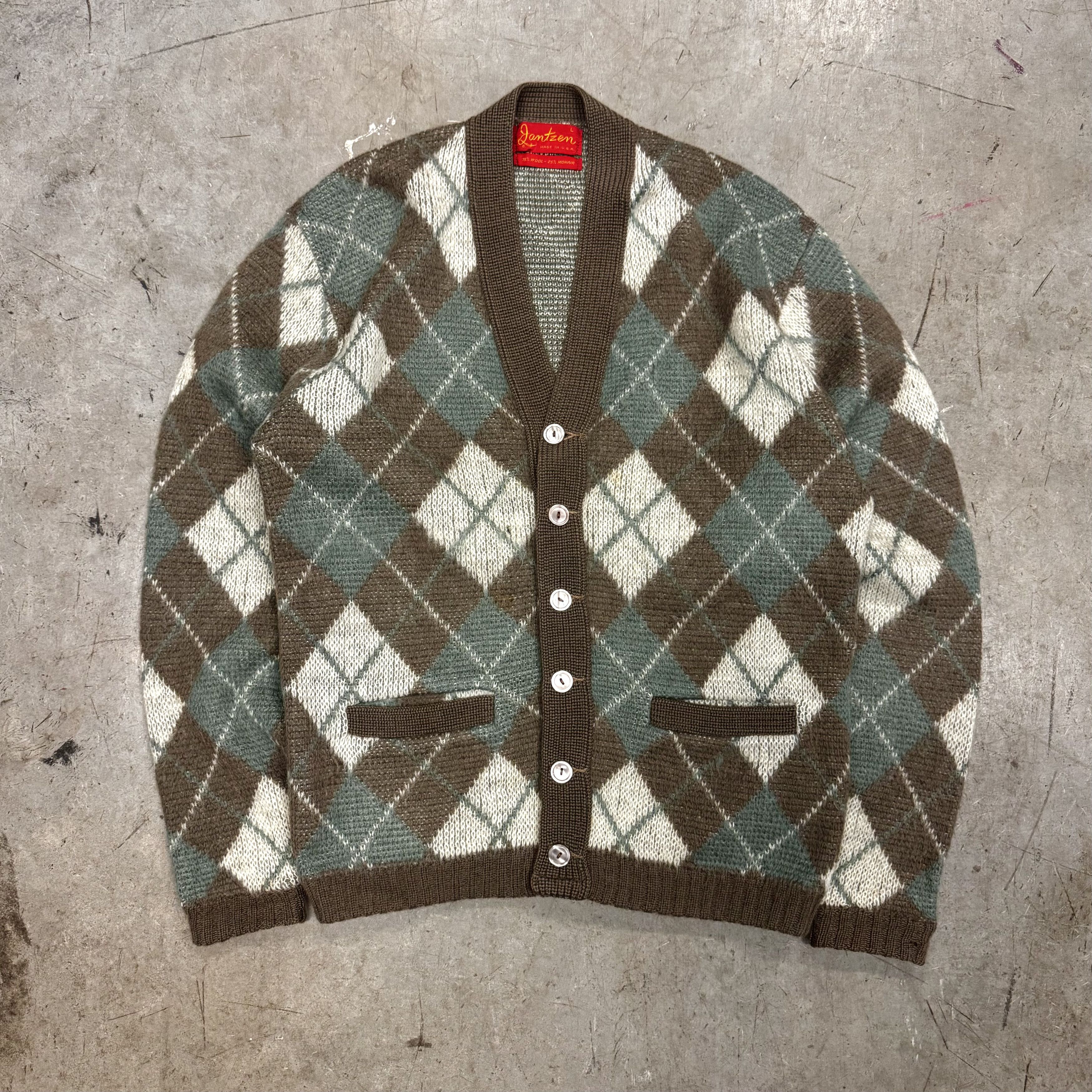 Puritan × Vintage Vintage 70's Puritan Mohair Paisley Cardigan