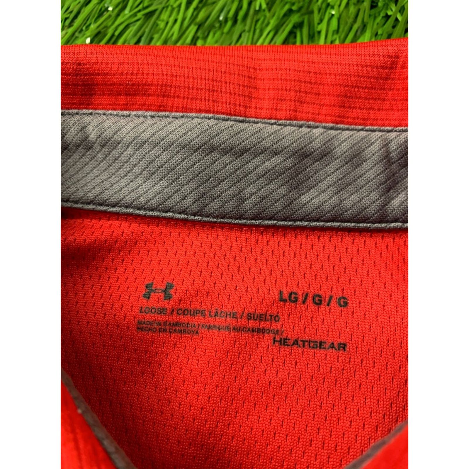 Under Armour UNDER ARMOUR HEATGEAR Polo Shirt MEN 2019 SIZE L Red and Gray Short Sleeve Classic Size US L / EU 52-54 / 3 - 5 Thumbnail