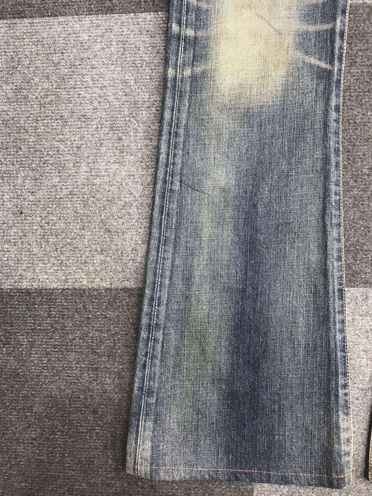 Edwin Bootcut🔥EDWIN Bootcut Distressed Jeans F12 Size 31" - 7 Thumbnail