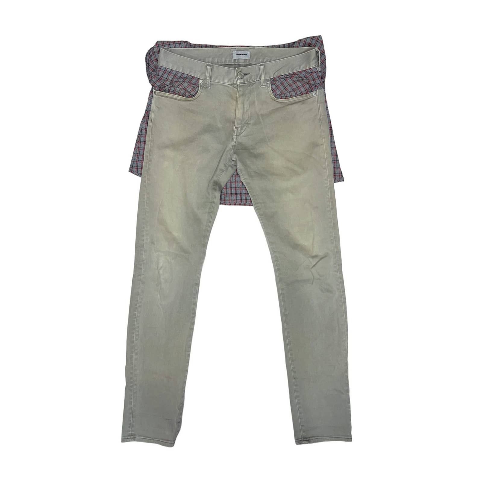 image of Undercover Ss12 Layered Flannel Jeans in Grey, Men's (Size 30)