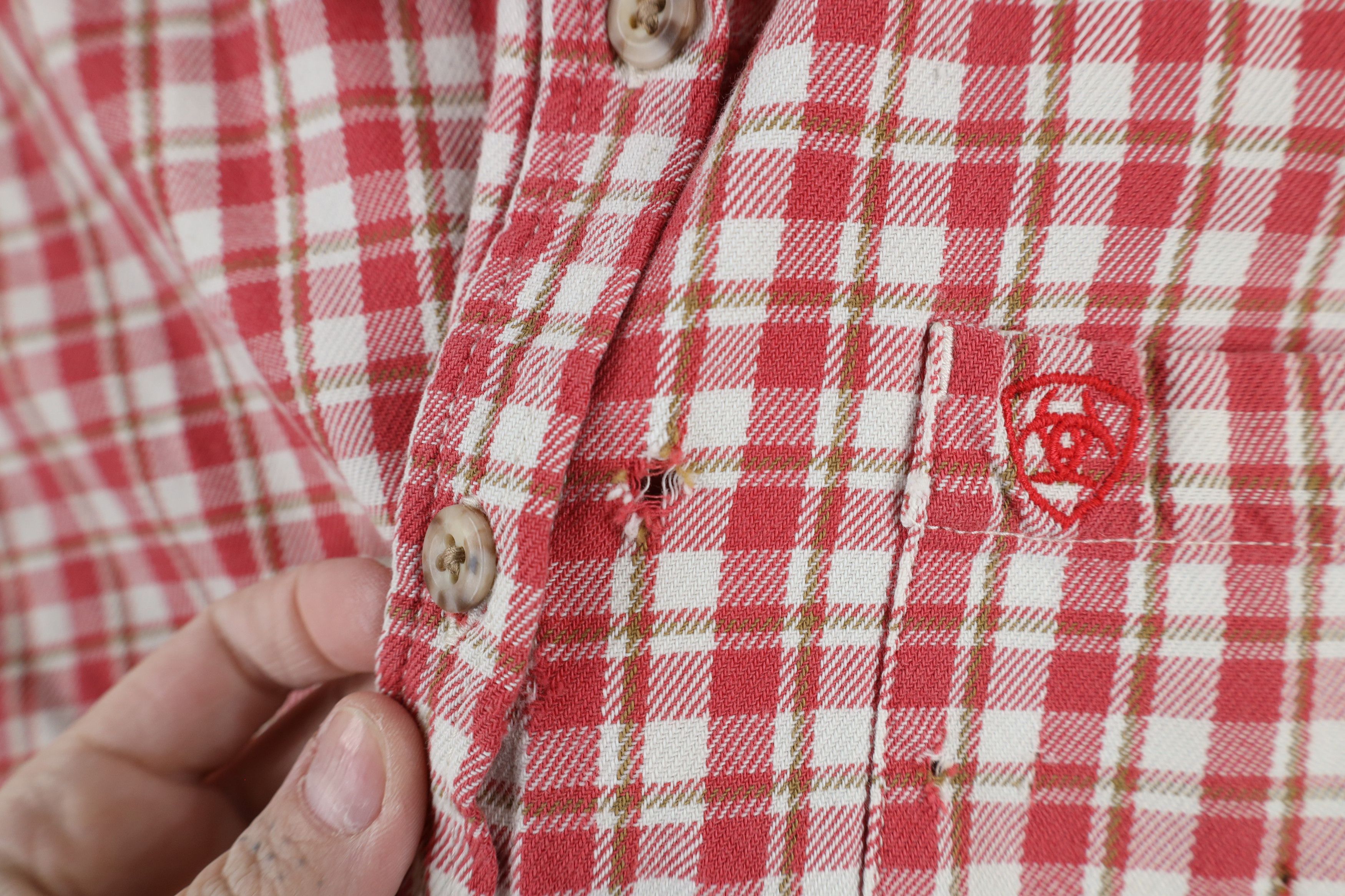 Ariat × Vintage Ariat FR Fire Flame Resistant Flannel Work Button Shirt Size M / US 6-8 / IT 42-44 - 7 Thumbnail