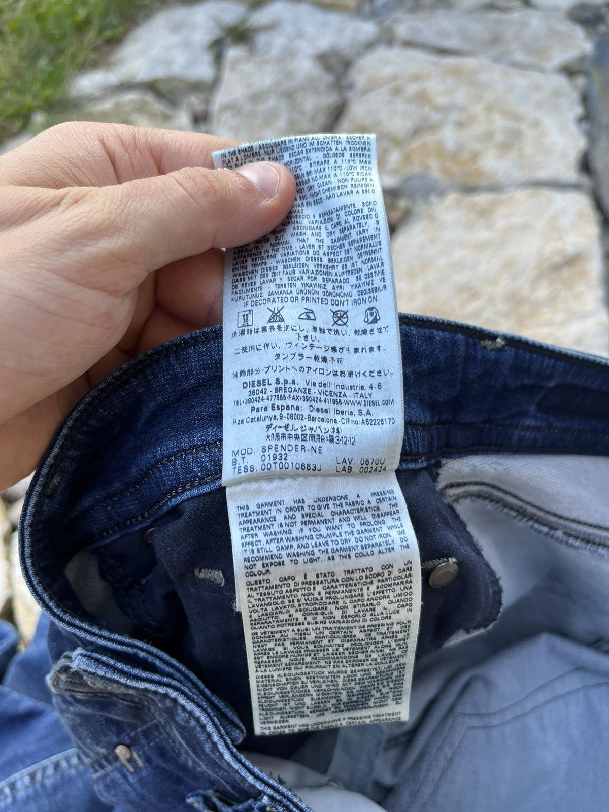 Diesel × Vintage Vintage Diesel 30 y2k spender jeans distressed sweatpants Size US 30 / EU 46 - 22 Thumbnail