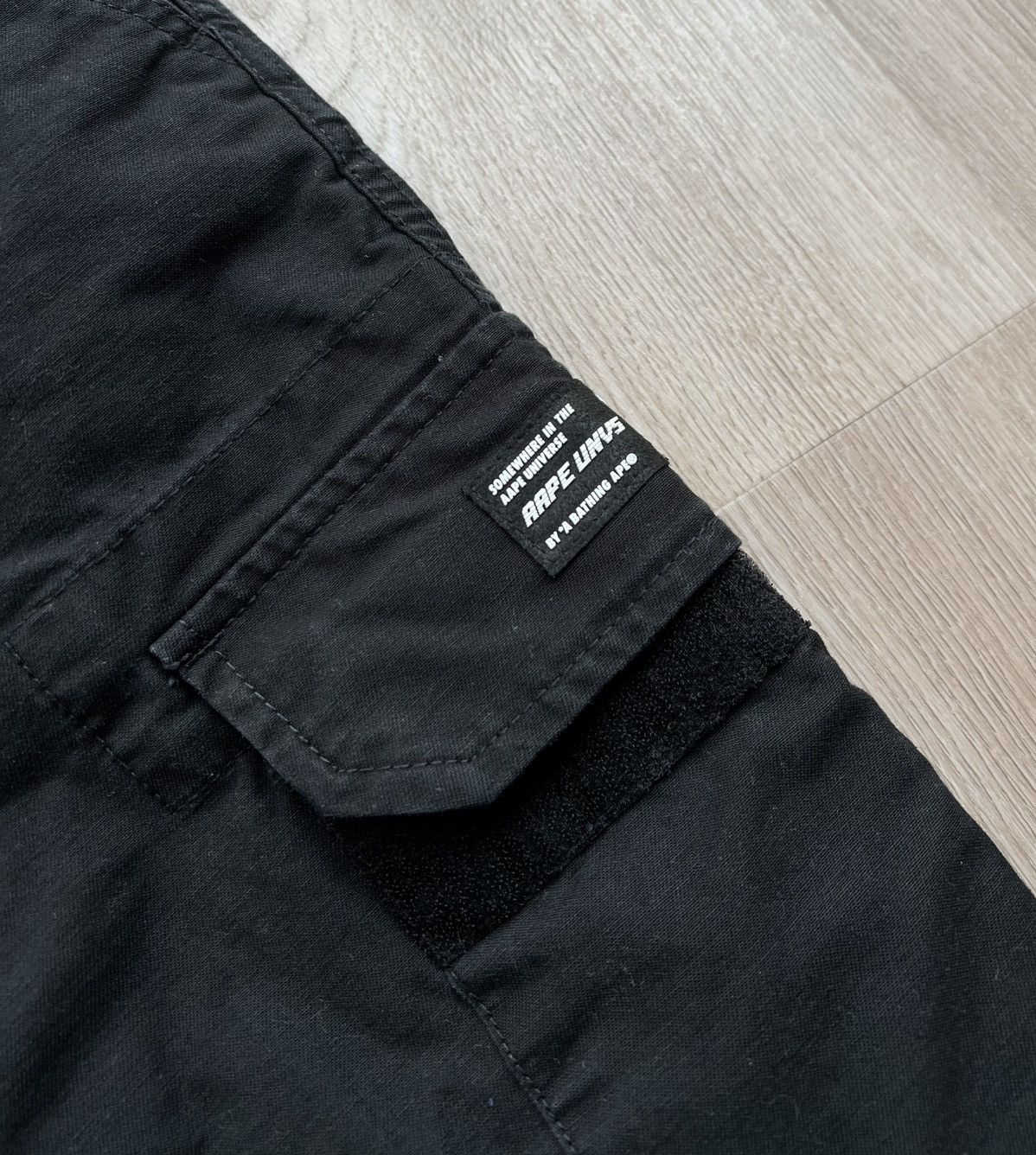 Aape Aape By A Bathing Ape Black Cargo Pants Size US 30 / EU 46 - 5 Thumbnail