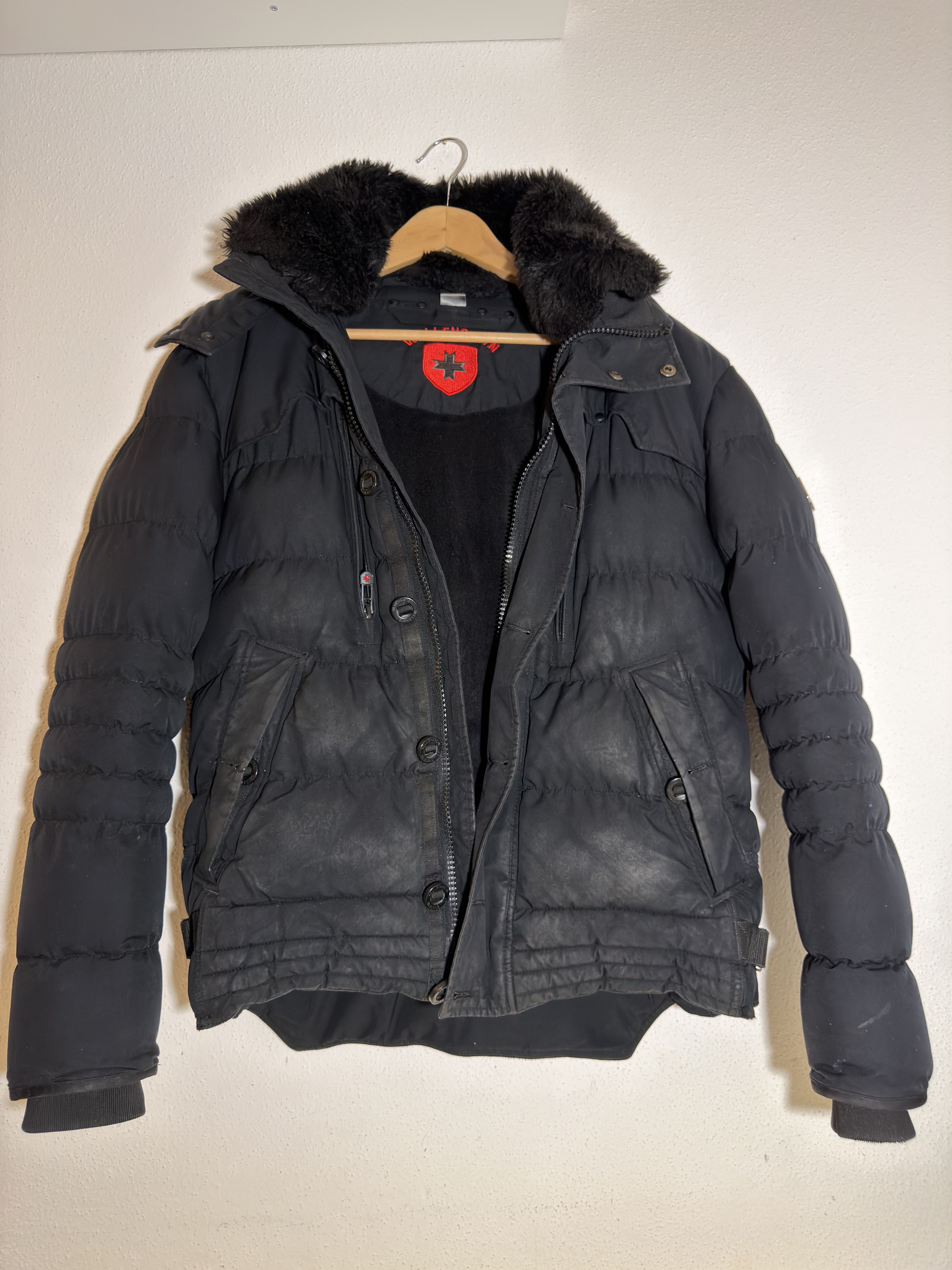 Wellensteyn Wellensteyn Black Winter Jacket with Fur Collar Size US M / EU 48-50 / 2 - 1 Thumbnail