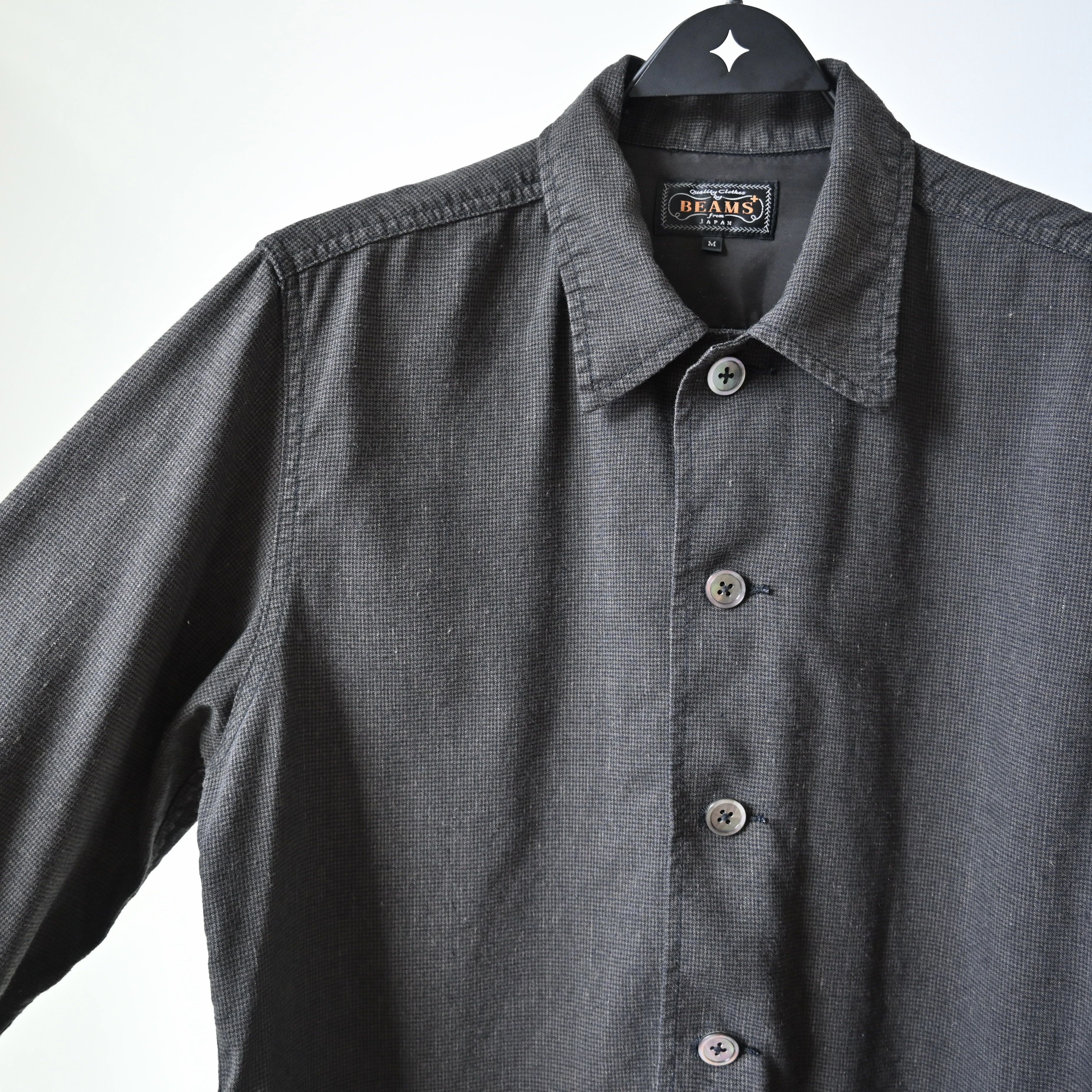 Beams Plus BEAMS Plus linen/rayon blend 2-pocket jacket, houndtooth Size US M / EU 48-50 / 2 - 9 Thumbnail