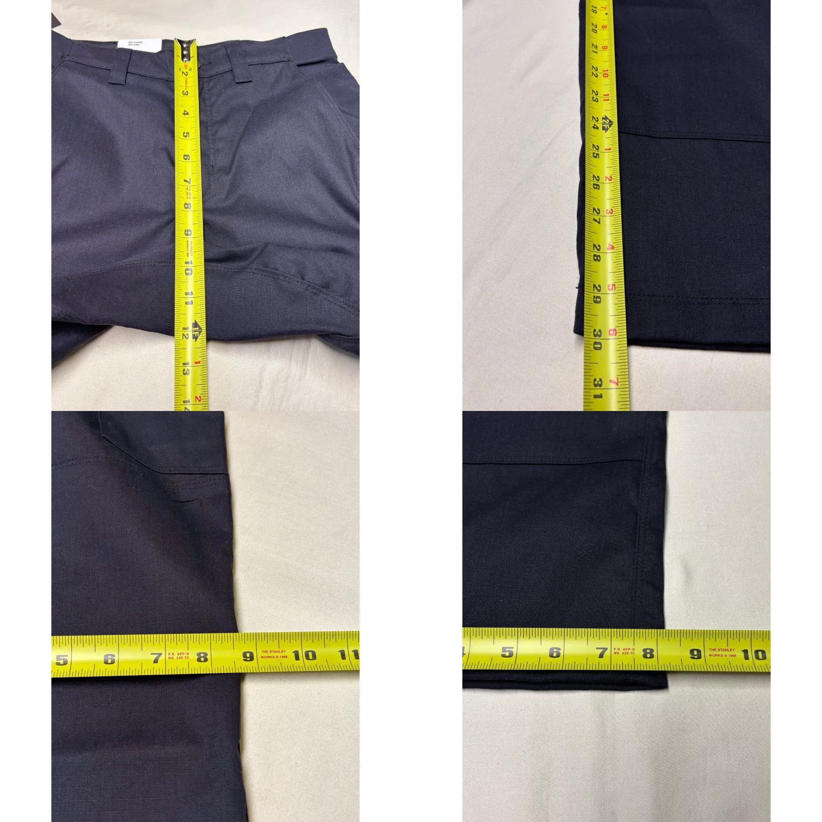 Vintage Vertx Women Cargo Pants X1CU2381 Navy Blue 30W30L/30Inseam Twill Straight Pockets Logo Button Zip Workwear Casual Womens Size 28" / US 6 / IT 42 - 9 Thumbnail