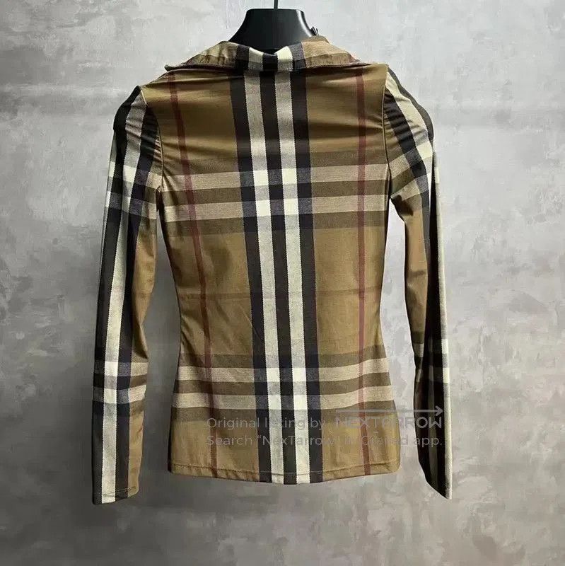 Burberry Burberry Women's Brown Polyester Long Sleeve T-Shirt. Size XS / US 0-2 / IT 36-38 - 5 Thumbnail