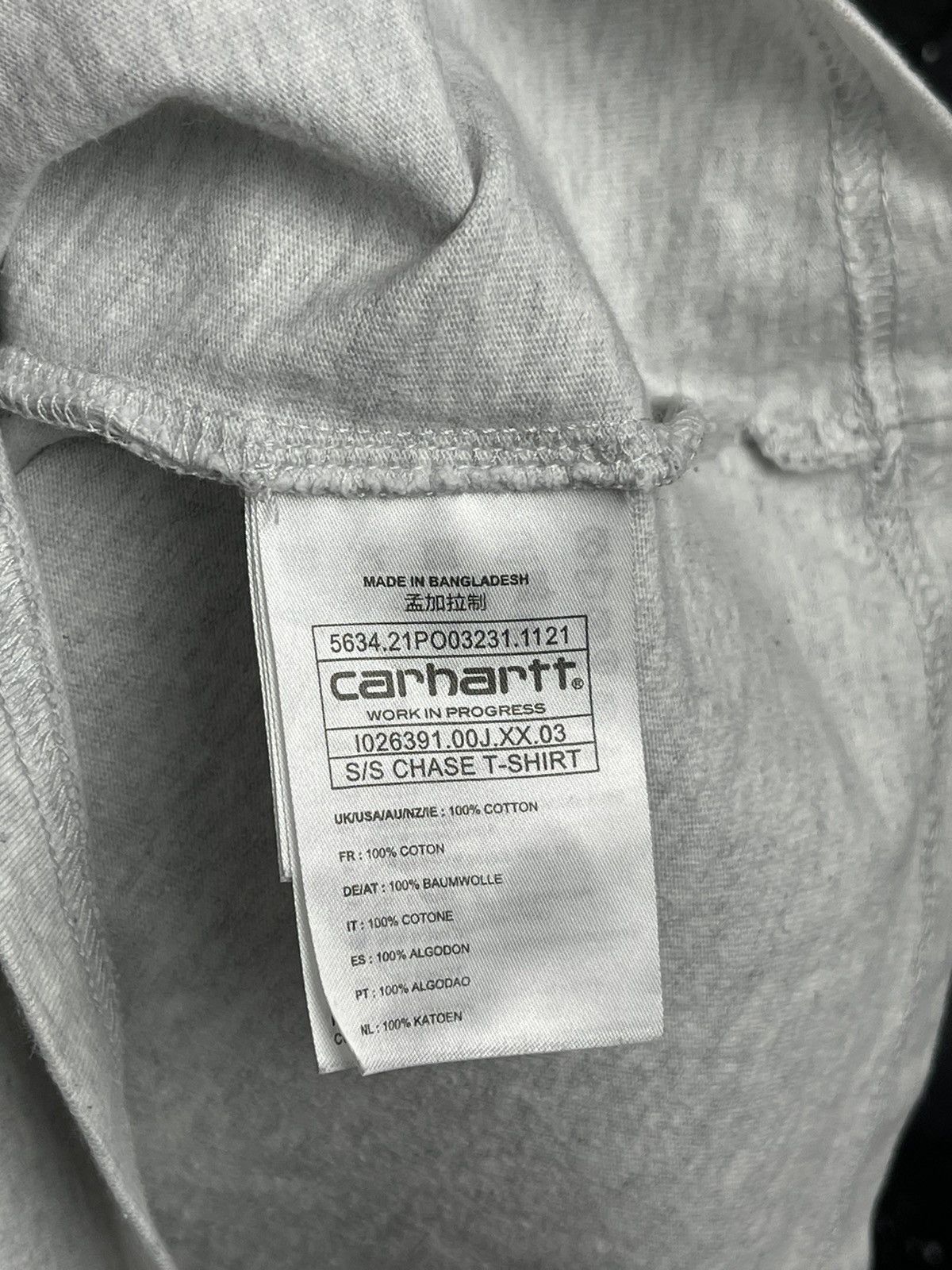 Carhartt Carhartt WIP Chase T-Shirt Blank Tee Men’s Size L Size US L / EU 52-54 / 3 - 8 Thumbnail