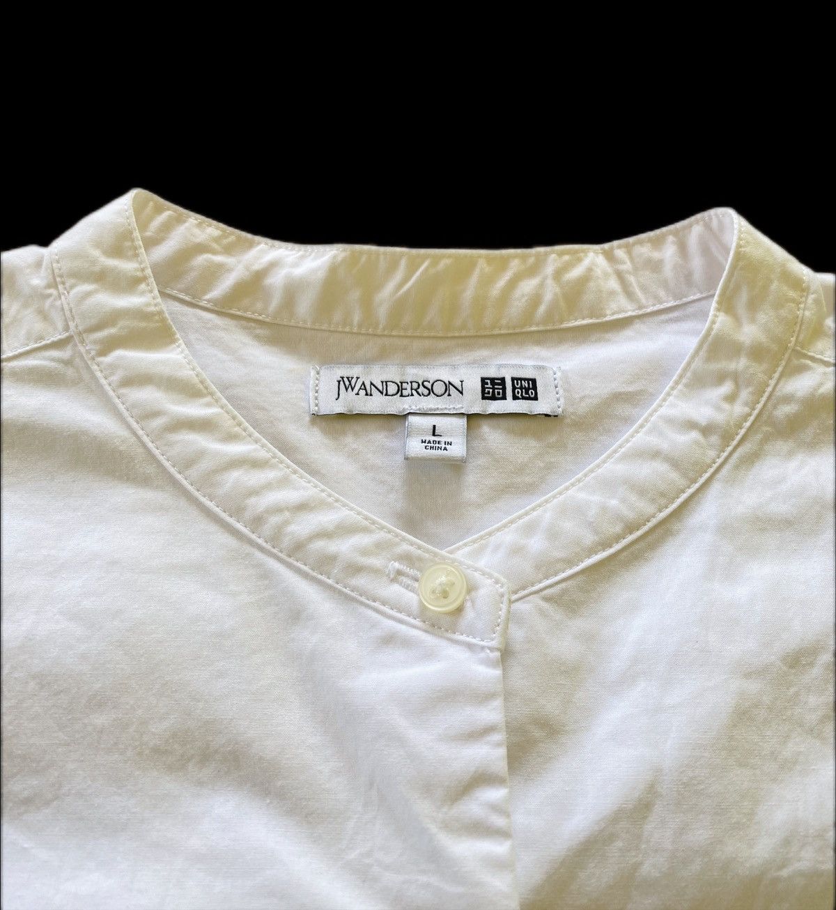 JW Anderson × Uniqlo SS19 Uniqlo x JWA Tuxedo White LS Blouse Size L / US 10 / IT 46 - 3 Thumbnail