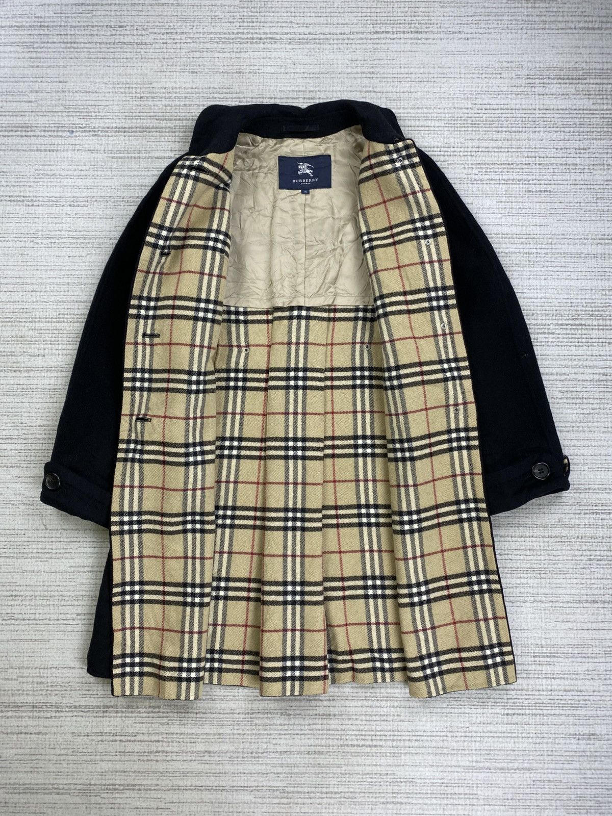 Burberry Vintage 90s Burberry London Nova Check Wool Trench Coat Size US S / EU 44-46 / 1 - 2 Thumbnail