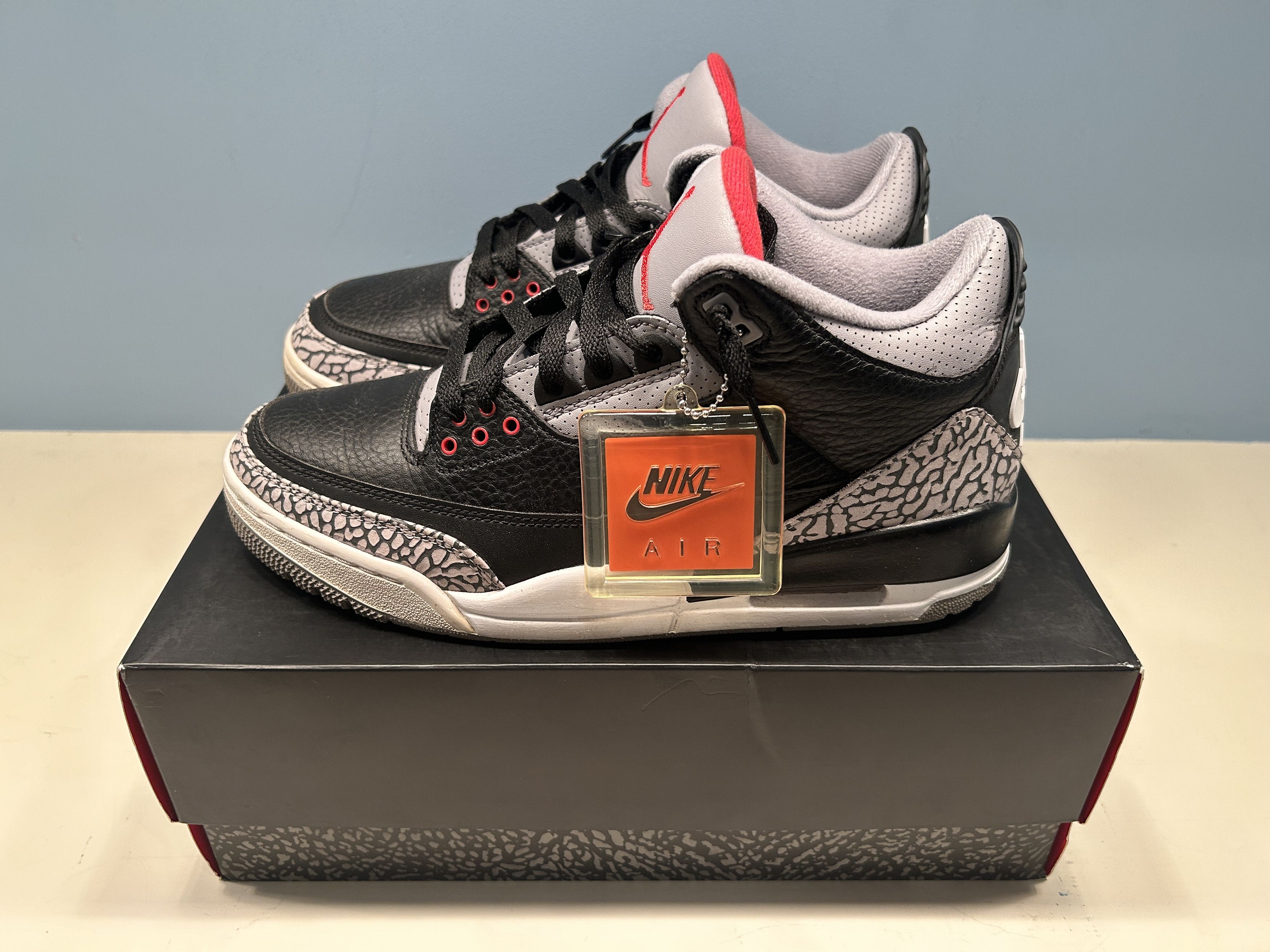 Pre-owned Jordan Nike Jordan 3 Retro Black Cement (2018) Shoes