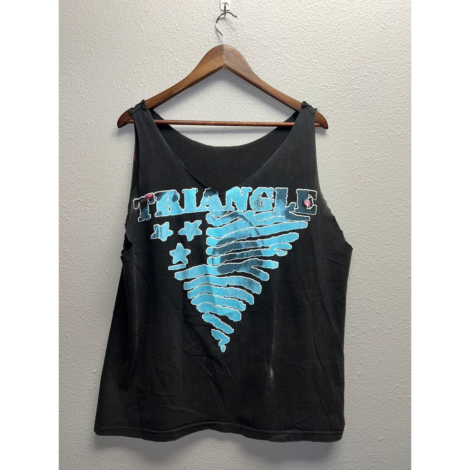 Vintage Vintage Triangle Band Shirt Raw Feed 1995 Tour Tee Tank XL Size US XL / EU 56 / 4 - 8 Thumbnail