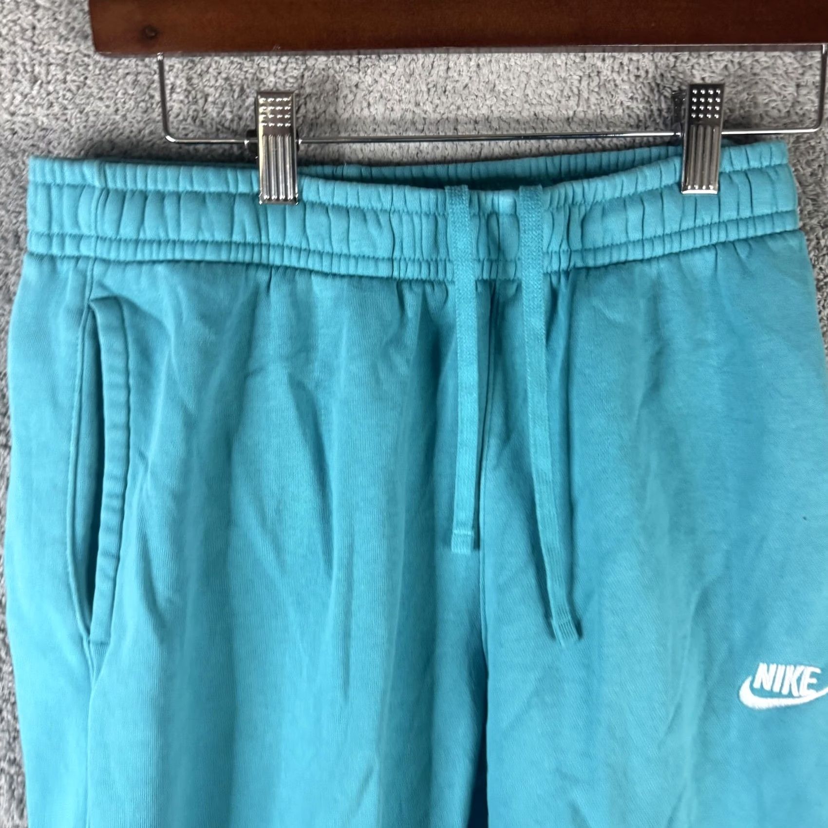 Nike Nike Sweatpants Jogger Mens Small S Blue Fleece Elastic Waist Pockets Swoosh Size US 29 - 6 Thumbnail
