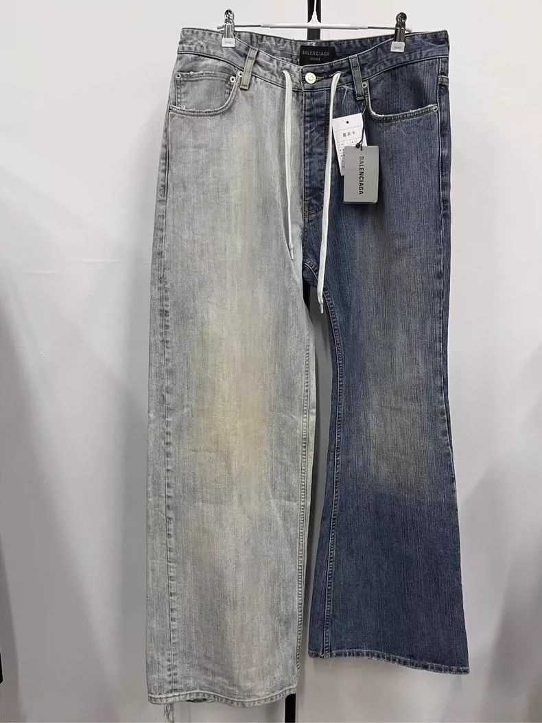 Balenciaga Balenciaga size XS Paneled drawstring jeans Size US 26 / EU 42 - 1 Thumbnail
