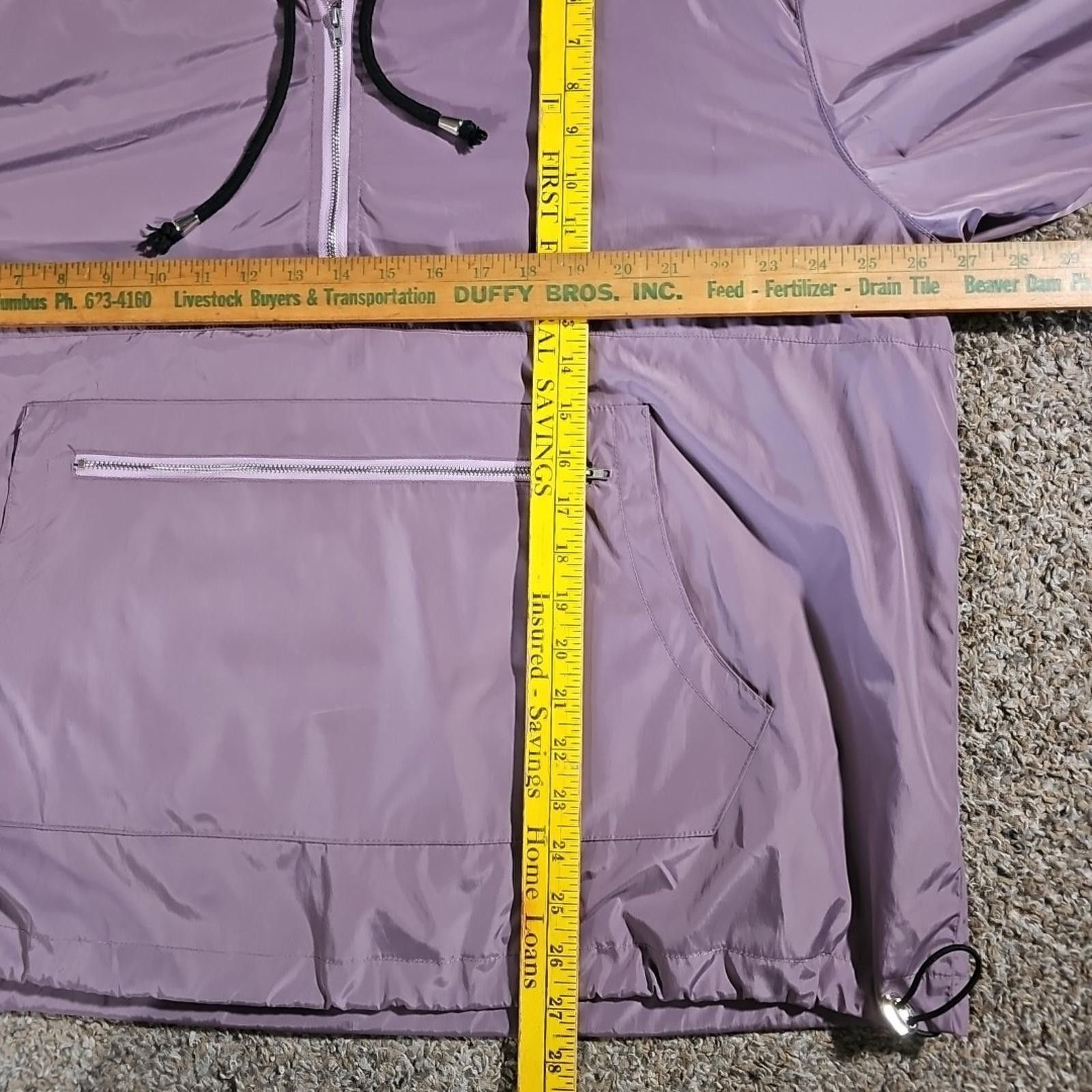 Other Shirley & Stone 2XL Purple 1/2 Zip Pullover Rain Jacket Size XXL / US 16-18 / IT 52-54 - 5 Thumbnail