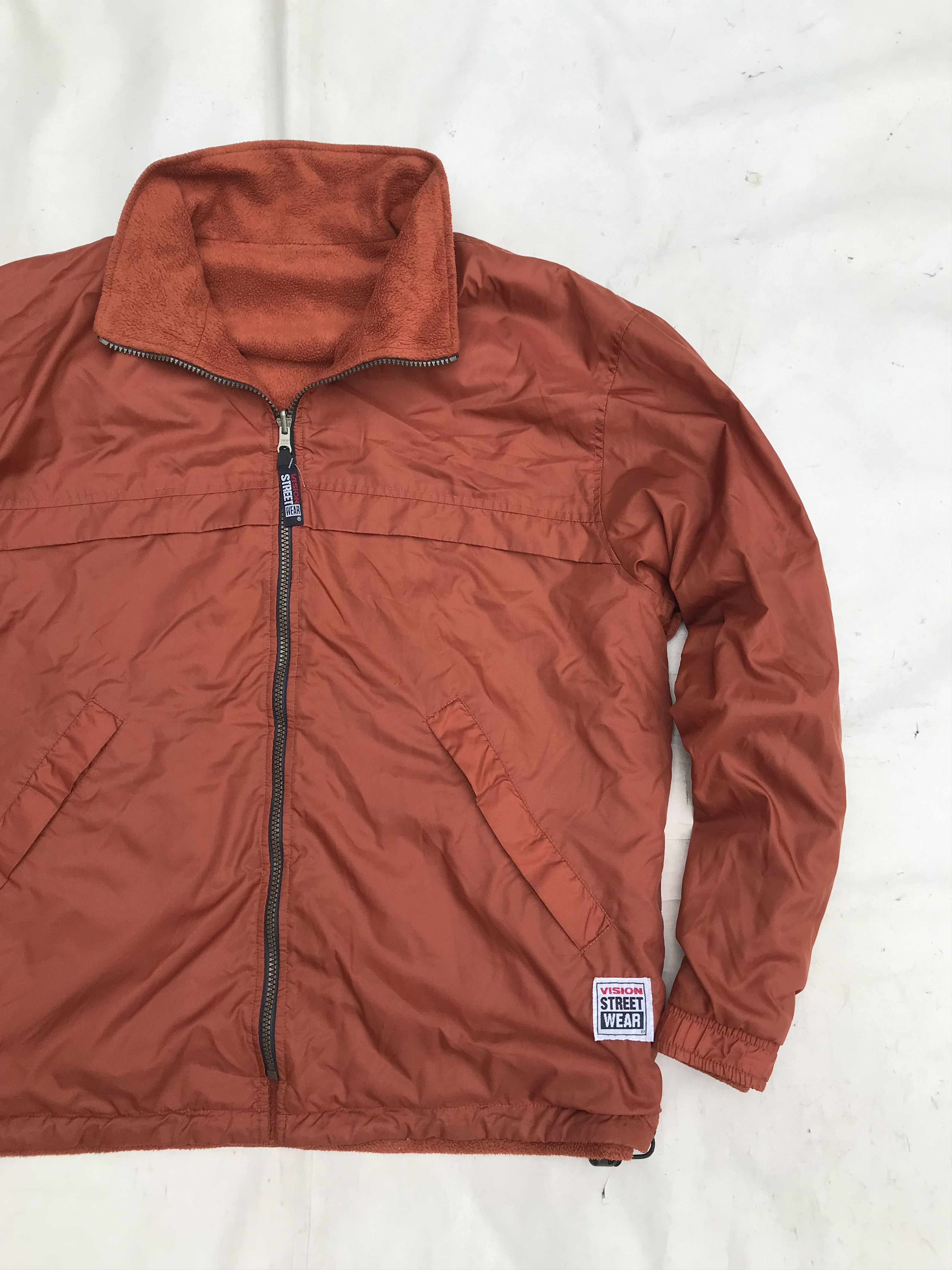 Vision Streetwear Vintage Vision Streetwear Orange Reversible Jacket Size US M / EU 48-50 / 2 - 5 Thumbnail