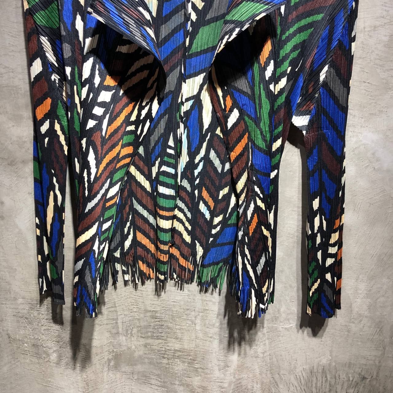 Pleats Please Issey Miyake Issey Miyake Pleats Please Multi Color Fringe cardigan Size S / US 4 / IT 40 - 5 Thumbnail