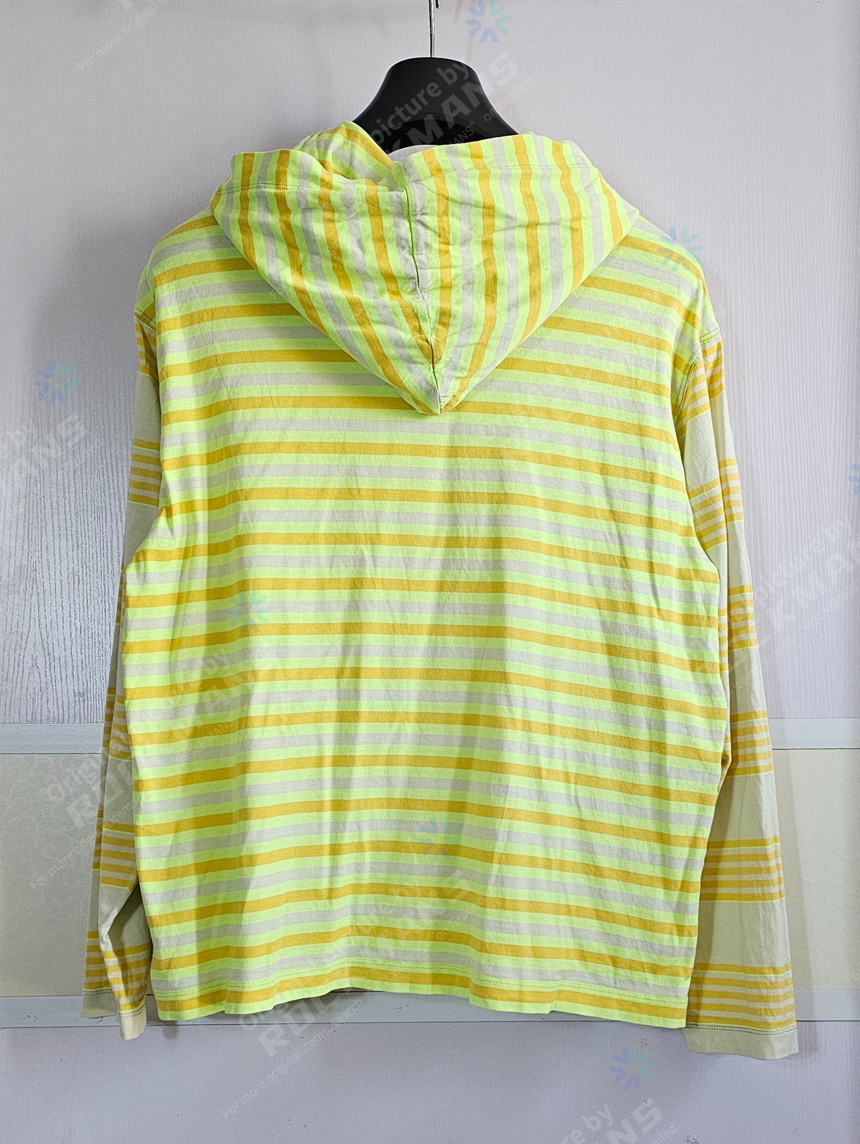 Acne Studios Acne Studios - Emest Striped Cotton-Jersey Hoodie Size M Size US M / EU 48-50 / 2 - 2 Thumbnail
