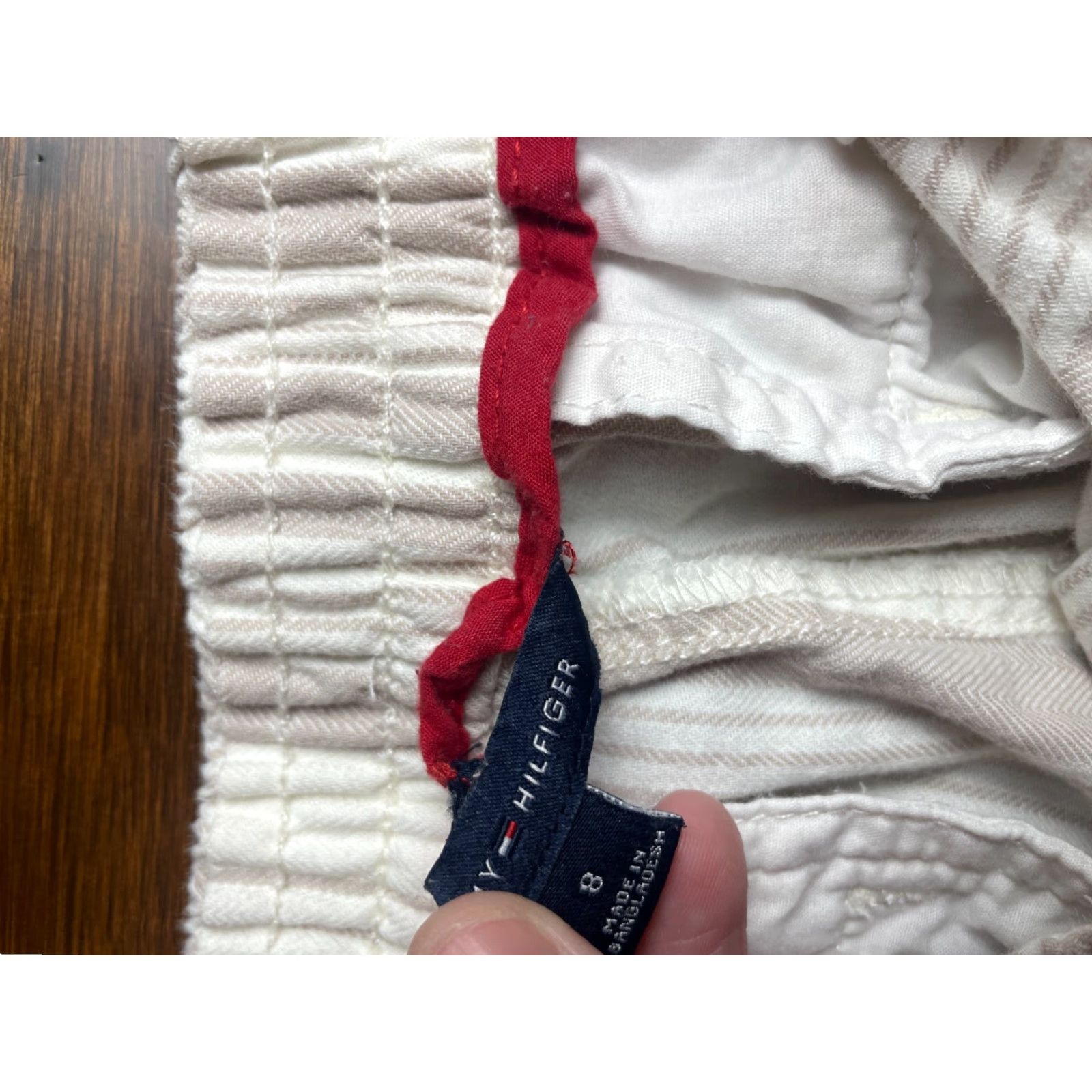 Tommy Hilfiger Tommy Hilfiger Cropped Pants Women's Size 8 White Tan Pockets Ankle Length Cropped Pants Size 30" / US 8 / IT 44 - 4 Thumbnail