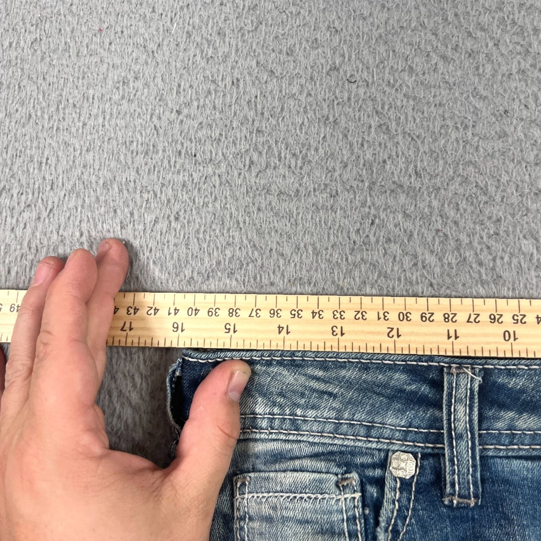 Silver Jeans Co. VINTAGE Silver Jeans Co Boyfriend Jeans Womens 26 31x28 Super Stretch High Rise Blue Distressed Denim Size 26" / US 2 / IT 38 - 6 Thumbnail