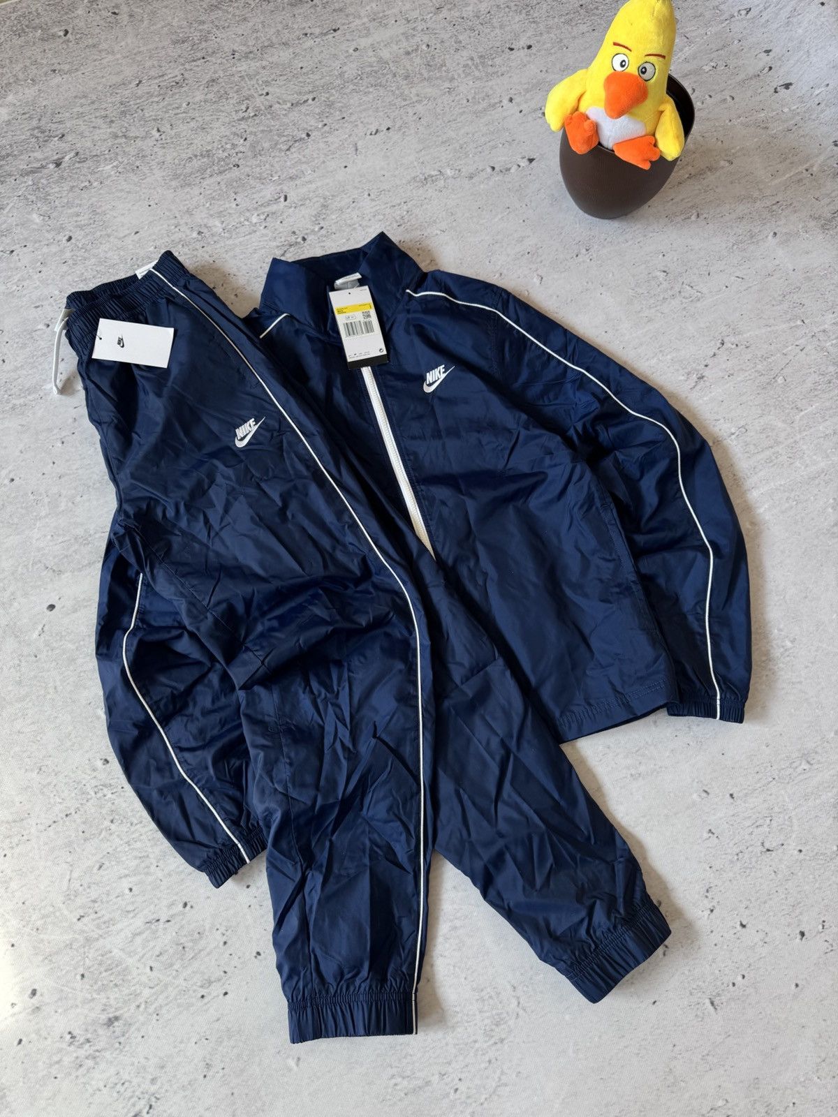 Nike × Vintage NIKE VINTAGE NYLON BASIC LOGO OVERSIZE BAGGY TRACK SUIT FIT Size US S / EU 44-46 / 1 - 1 Thumbnail