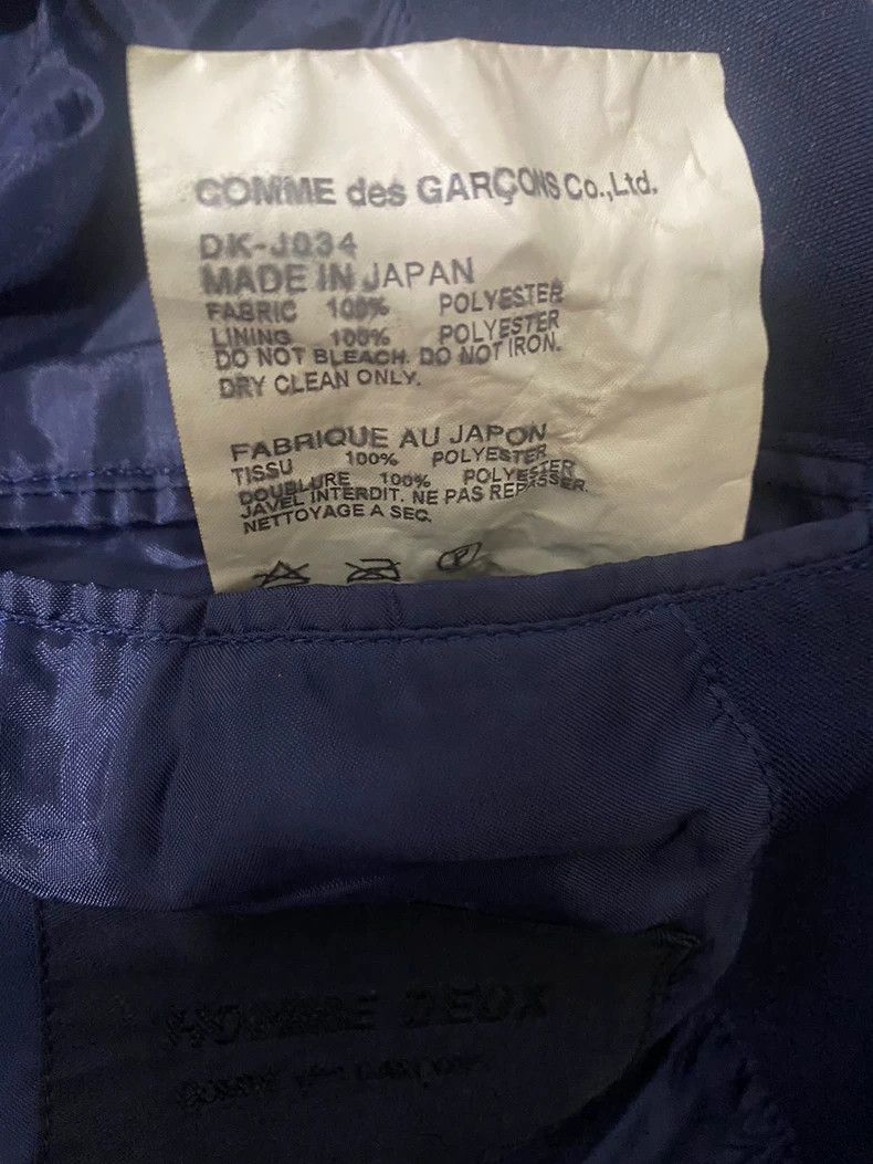 Comme des Garcons Comme Des Garcons LClassic suede navy blue suit jacket 2502 Size US L / EU 52-54 / 3 - 3 Thumbnail
