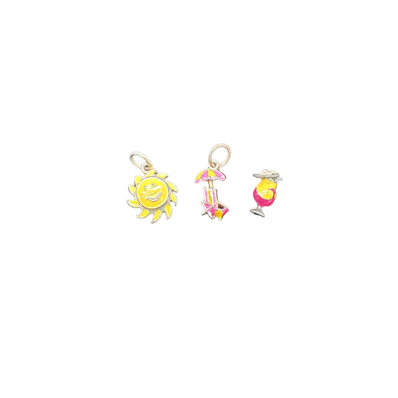 Other Beach Themed Charms Smiling Sun, Frozen Drink, Beach Chair Size ONE SIZE - 1 Thumbnail