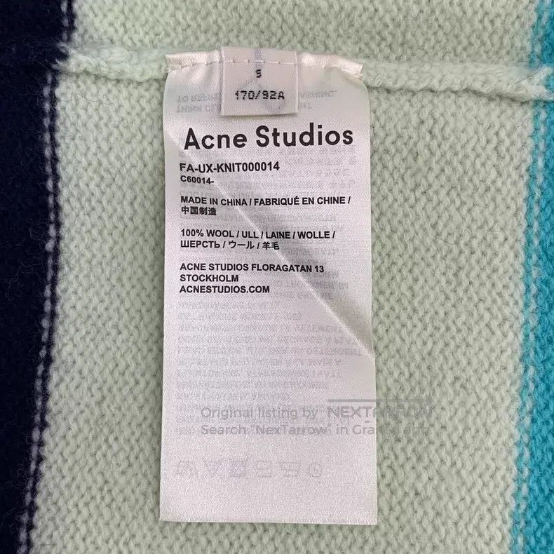 Acne Studios Acne Studios Color Block Striped Smiling Face Embroidered Size S / US 4 / IT 40 - 7 Thumbnail