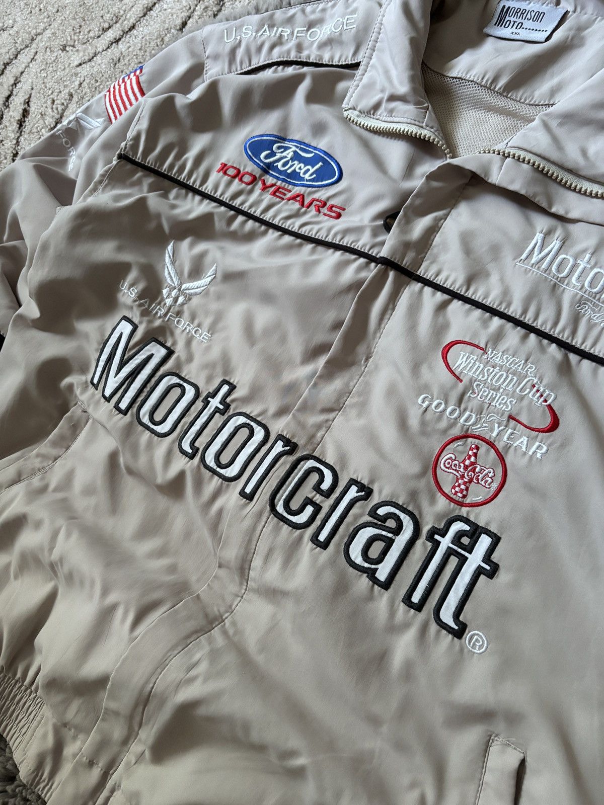 NASCAR NASCAR Motocraft Jacket Vintage streetwear Racing bomber Size US XXL / EU 58 / 5 - 4 Thumbnail