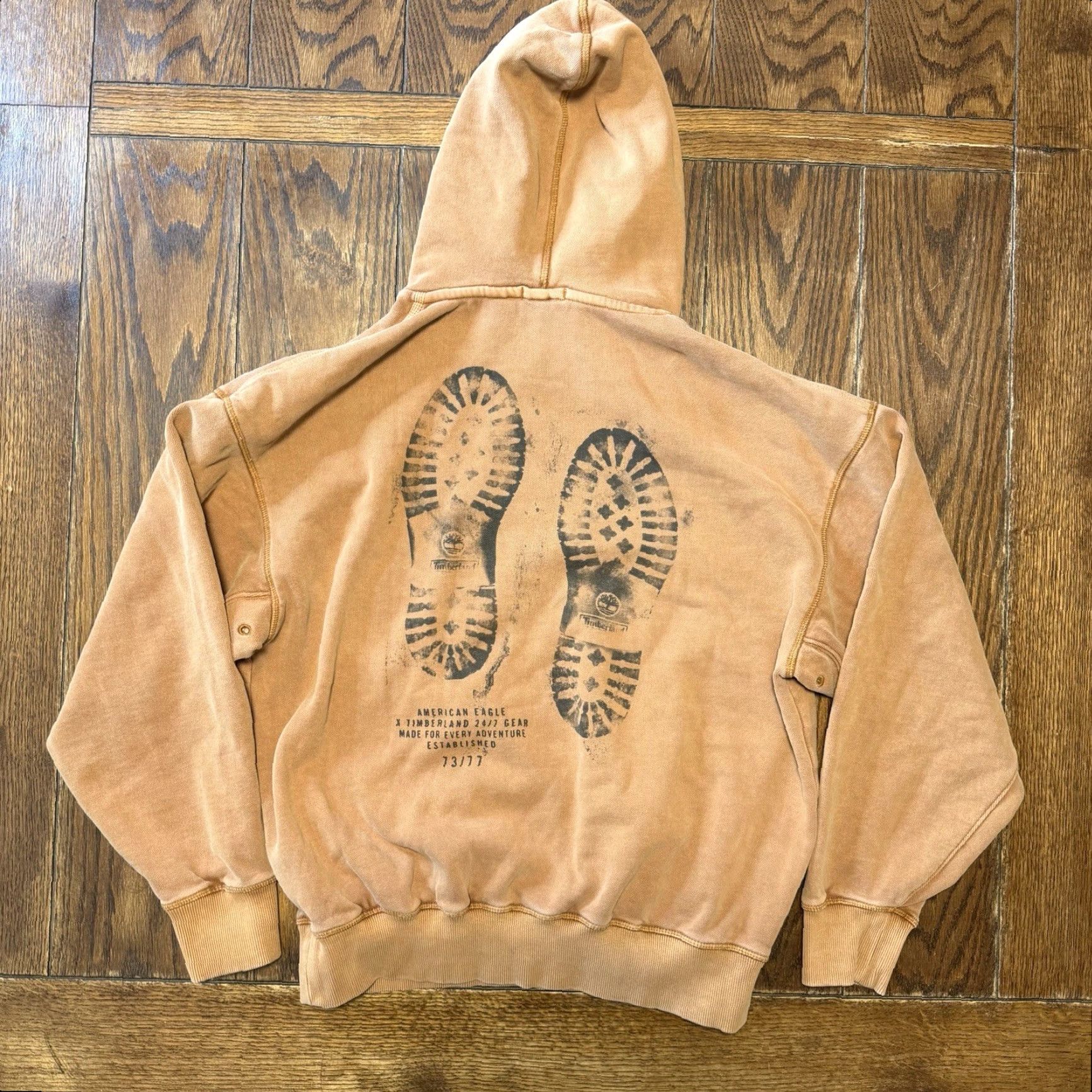 American Eagle Outfitters American Eagle Timberland Boot Hoodie Size XS Brown Pockets Size US XS / EU 42 / 0 - 2 Thumbnail
