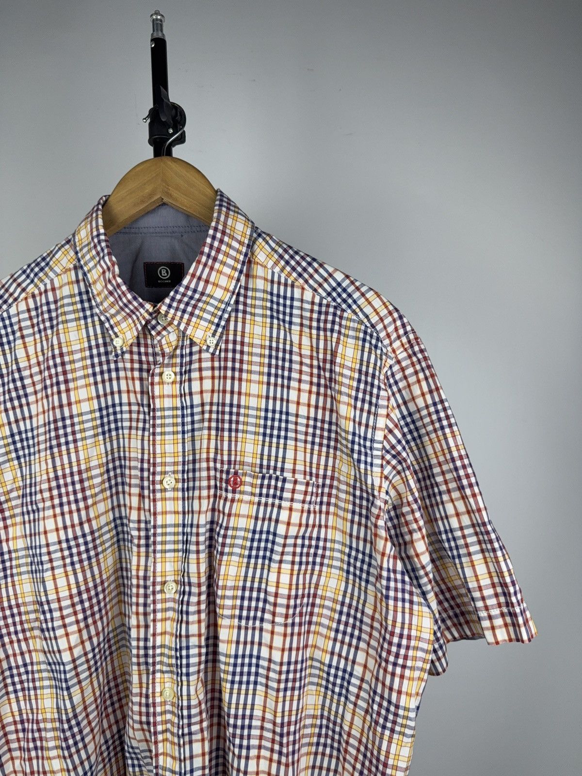 Bogner Vintage 00s Retro Germany Luxury Bogner short Sleeve Shirt Size US L / EU 52-54 / 3 - 2 Thumbnail