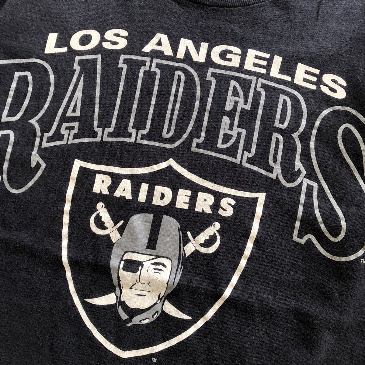 NFL × Vintage Los Angeles RAIDERS Big Logo T-Shirt Size US M / EU 48-50 / 2 - 4 Thumbnail