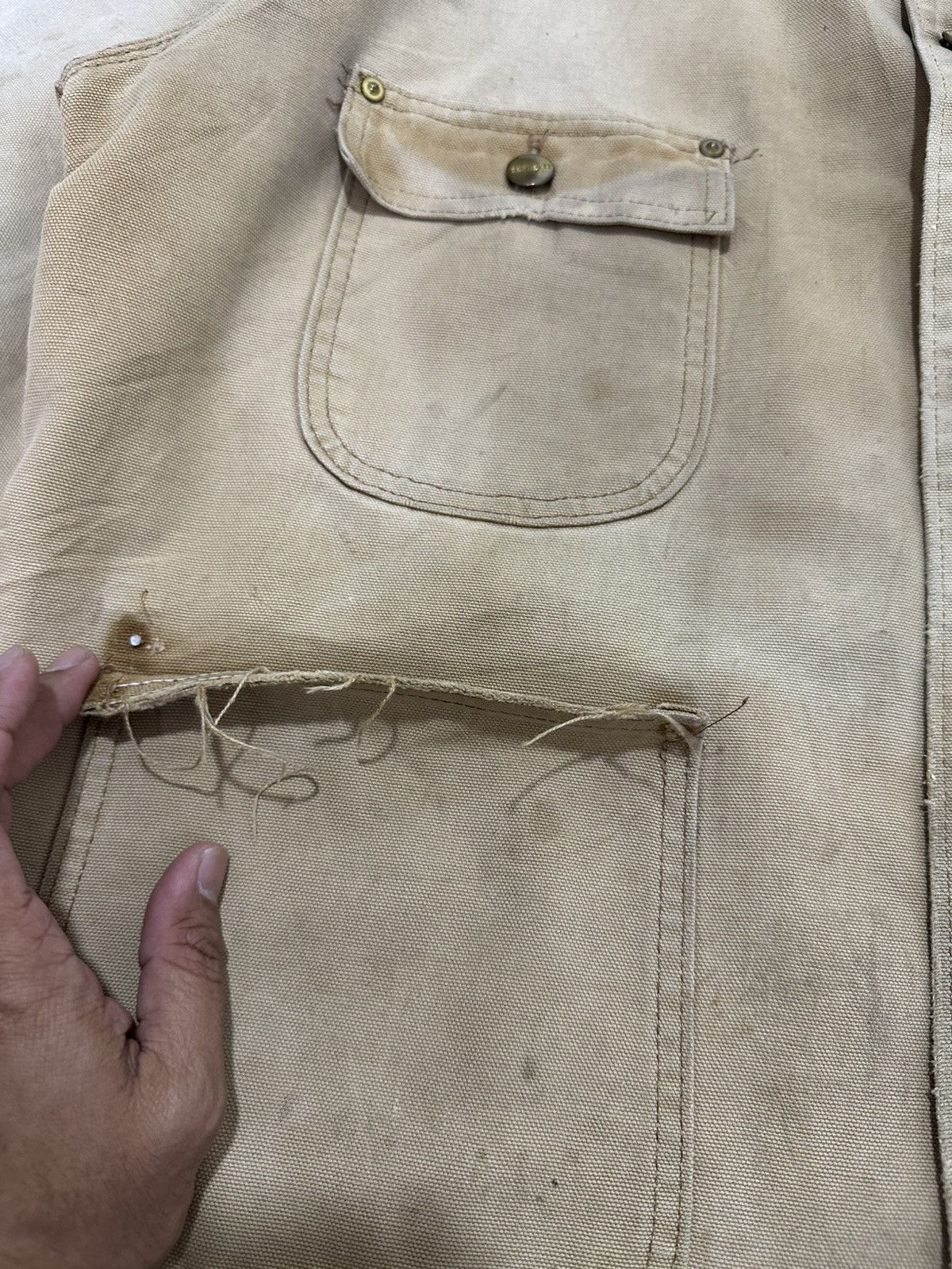 Carhartt Vintage CARHARTT Worker Wear Chore Jakcet Michigan Design Size US L / EU 52-54 / 3 - 7 Thumbnail