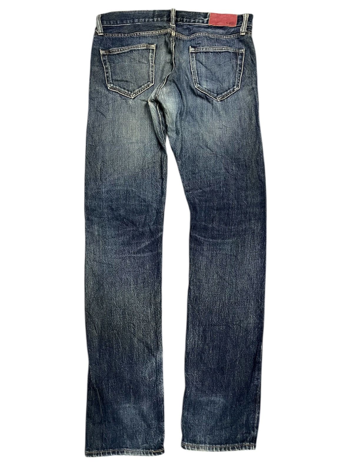 Uniqlo Y2k Japanese UNIQLO selvedge Denim Skinny Fit Straight Jeans Size US 33 - 11 Thumbnail
