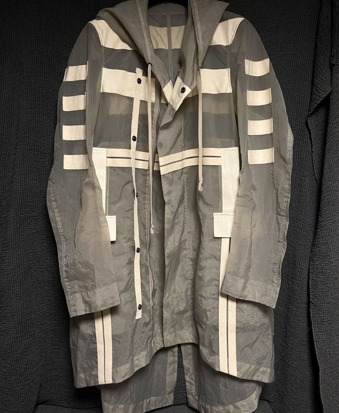 Rick Owens Rick Owens 13ss show sheer webbing fishtail coat Size US M / EU 48-50 / 2 - 3 Thumbnail