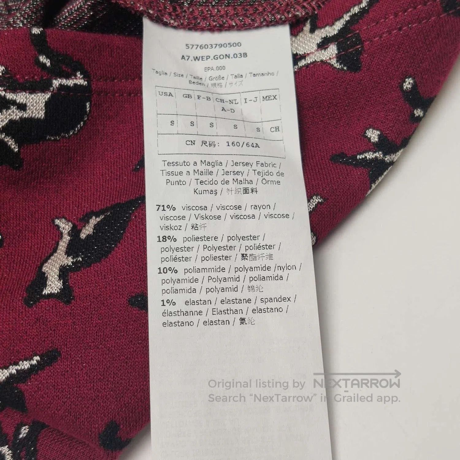Japanese Brand Red Cat Print Wool Blend Knee-Length Skirt. Size 26" / US 2 / IT 38 - 8 Thumbnail