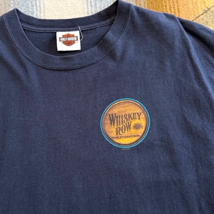 Harley Davidson Harley Davidson Mens T-Shirt Biker Size L Blue Short Sleeve Double Sided Whiskey Row Arizona Size US L / EU 52-54 / 3 - 5 Thumbnail