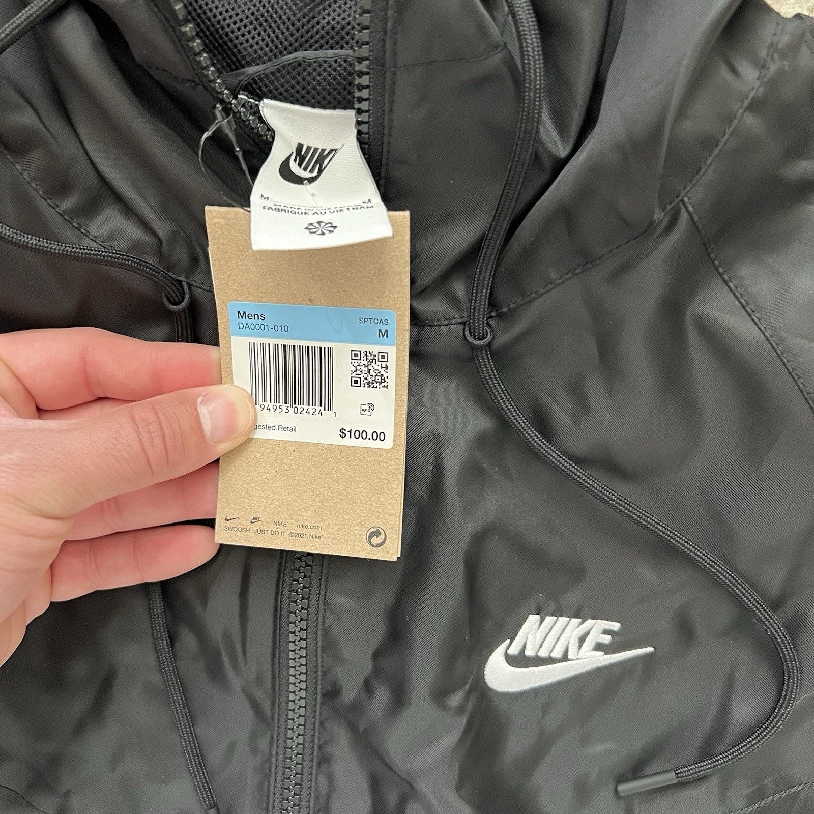 Nike Nike Windrunner Full Zip Hoodie Windbreaker Black Medium Size US M / EU 48-50 / 2 - 8 Thumbnail