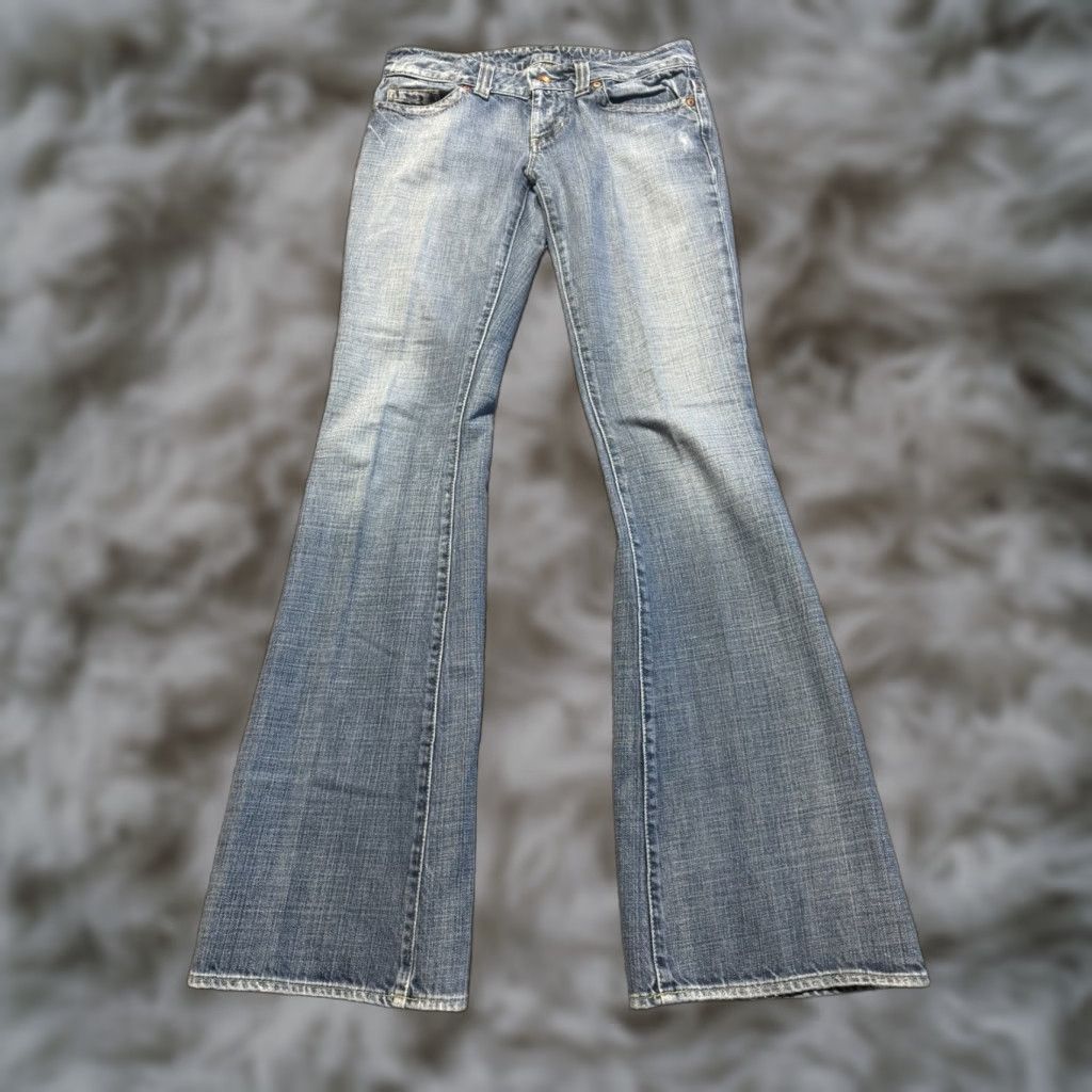 Guess GUESS Premium Daredevil Flare Women's Jeans Size 29 Blue Denim 29X35.5 FLAW Vintage: No, But— Size 29" - 1 Thumbnail