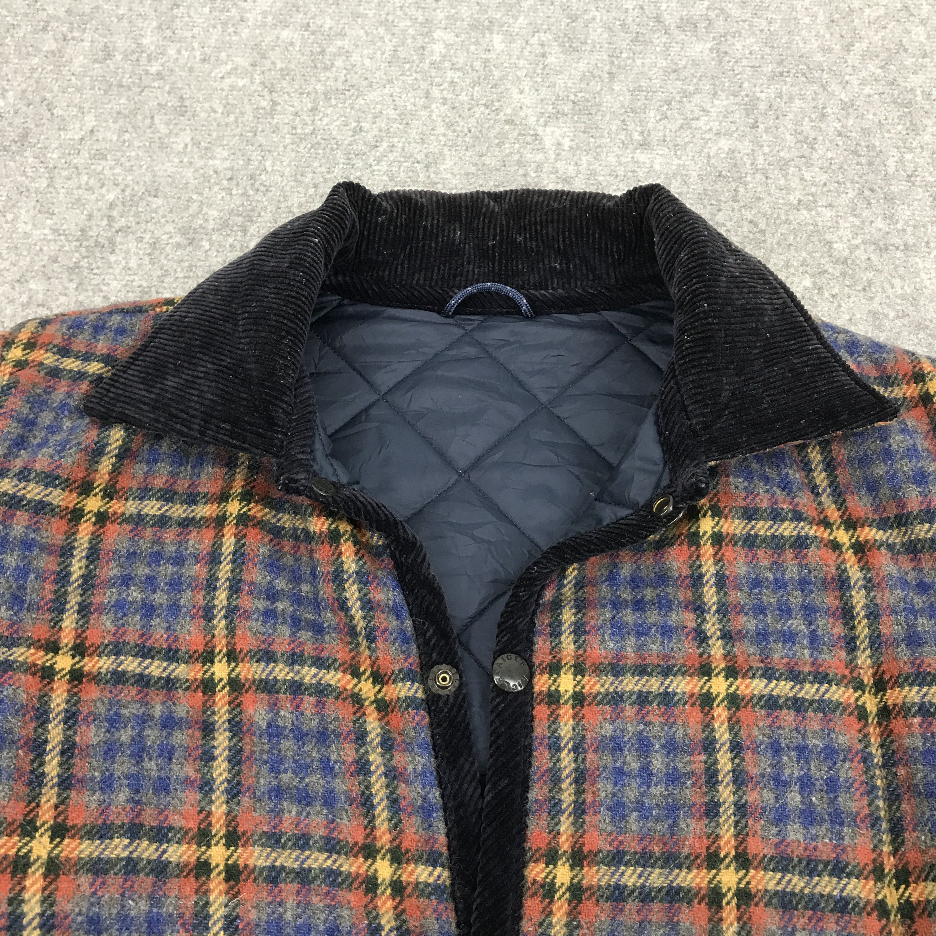 Aigle × Japanese Brand aigle Flannel Snap button wool jacket Size US S / EU 44-46 / 1 - 4 Thumbnail